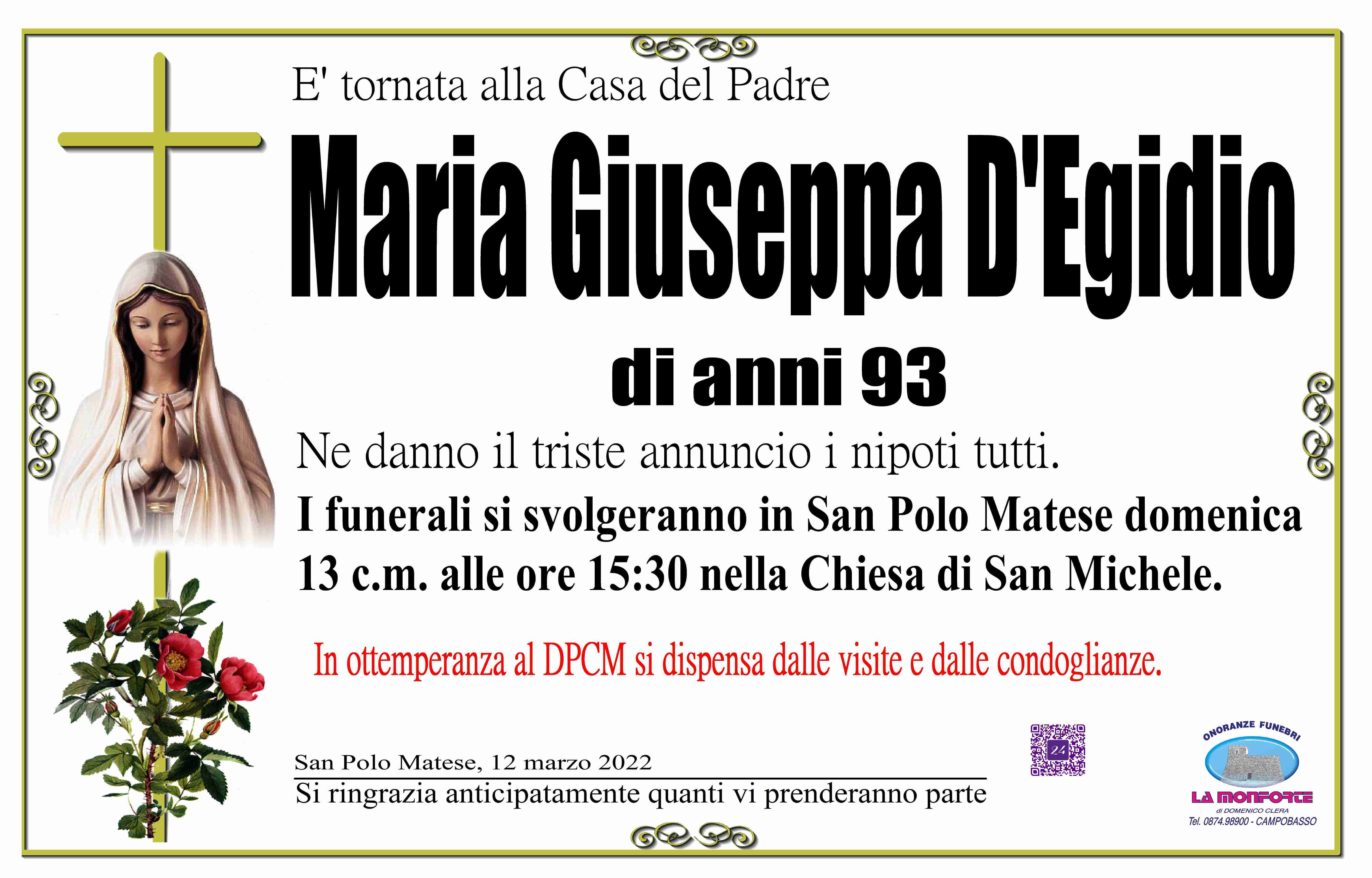 Maria Giuseppa D'Egidio