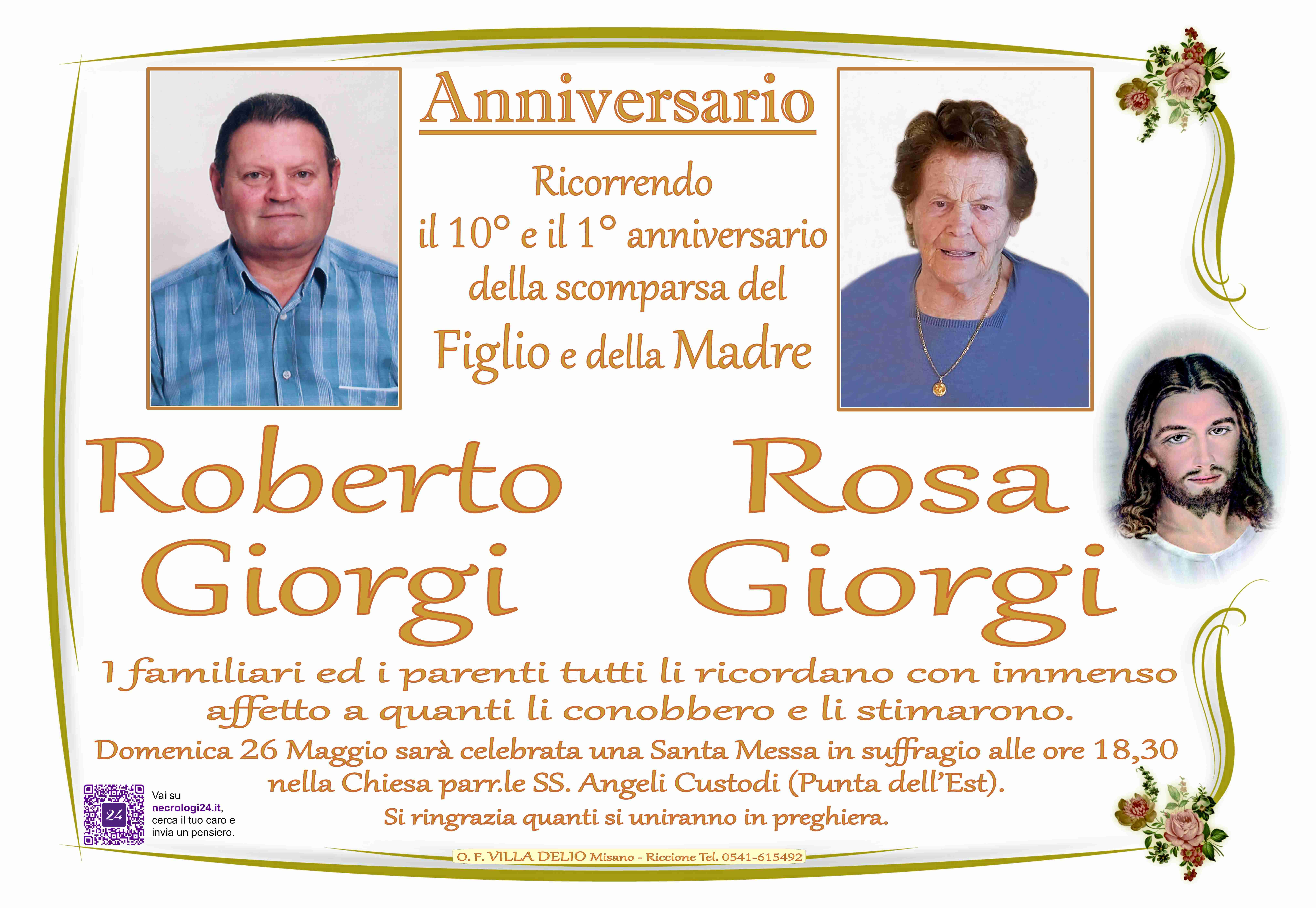 Roberto Giorgi e Rosa Giorgi