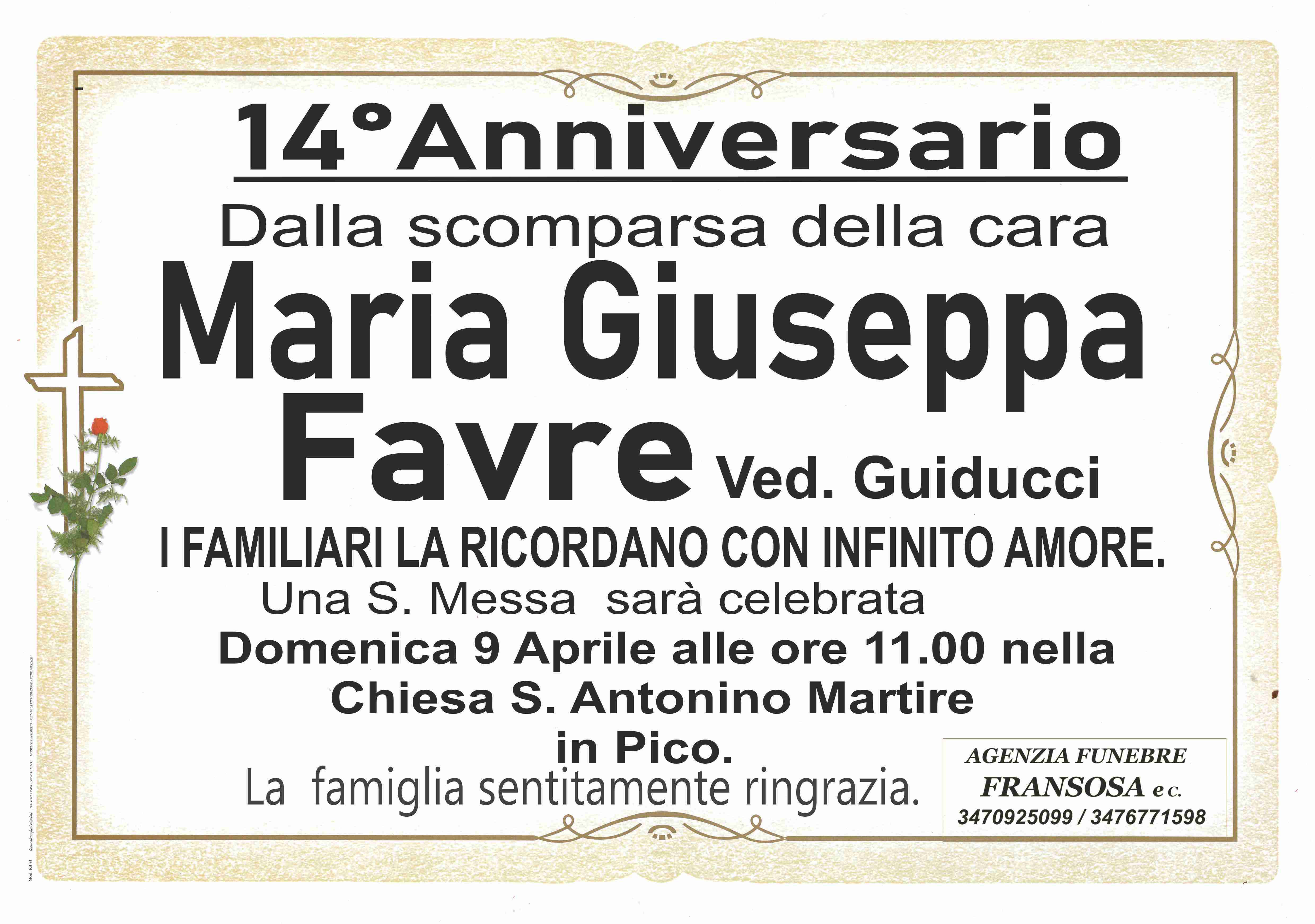 Favre Maria Giuseppa