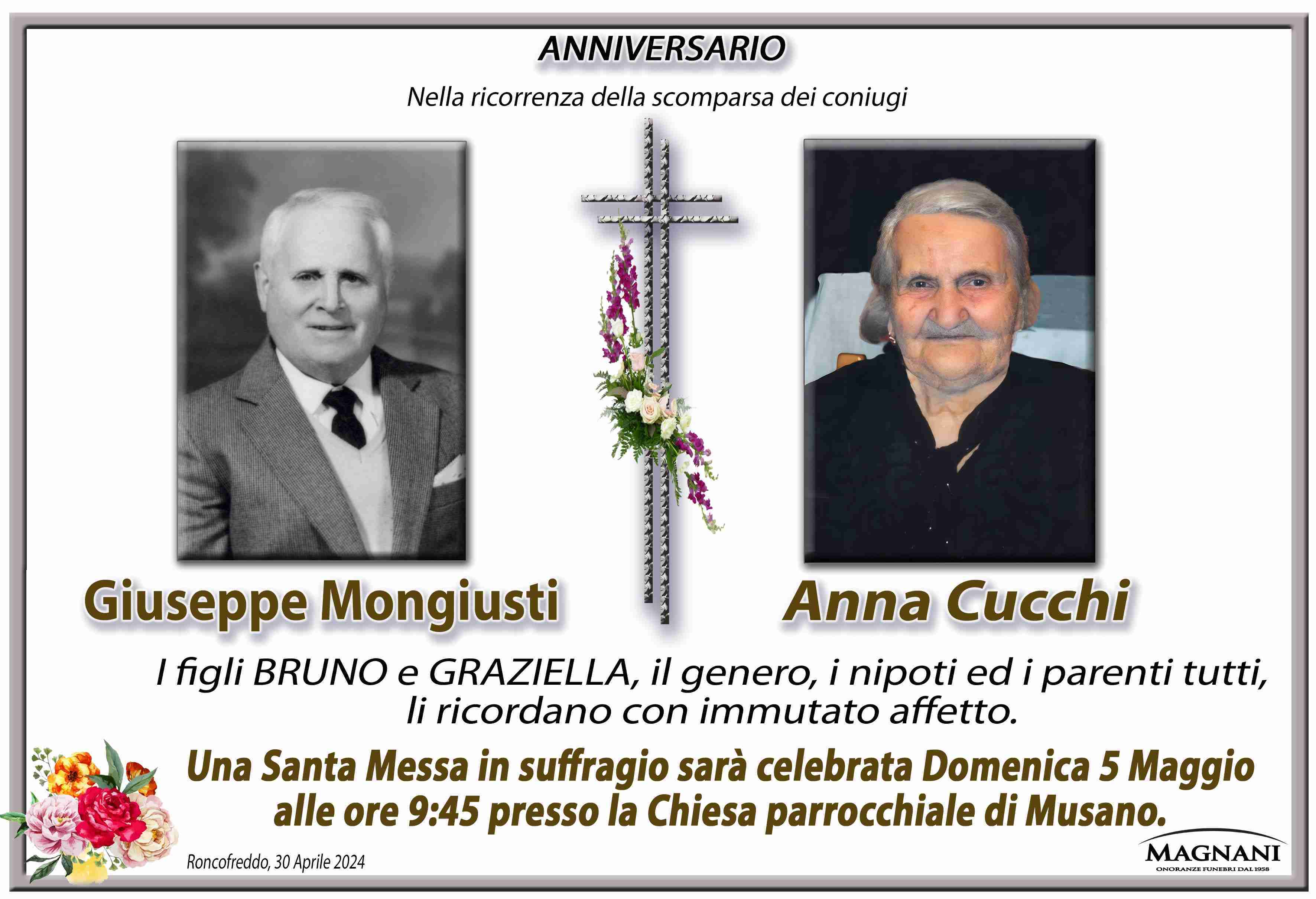 Giuseppe Mongiusti e Anna Cucchi