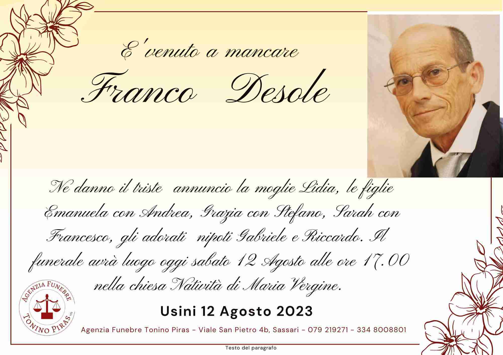 Franco Salvatore Desole