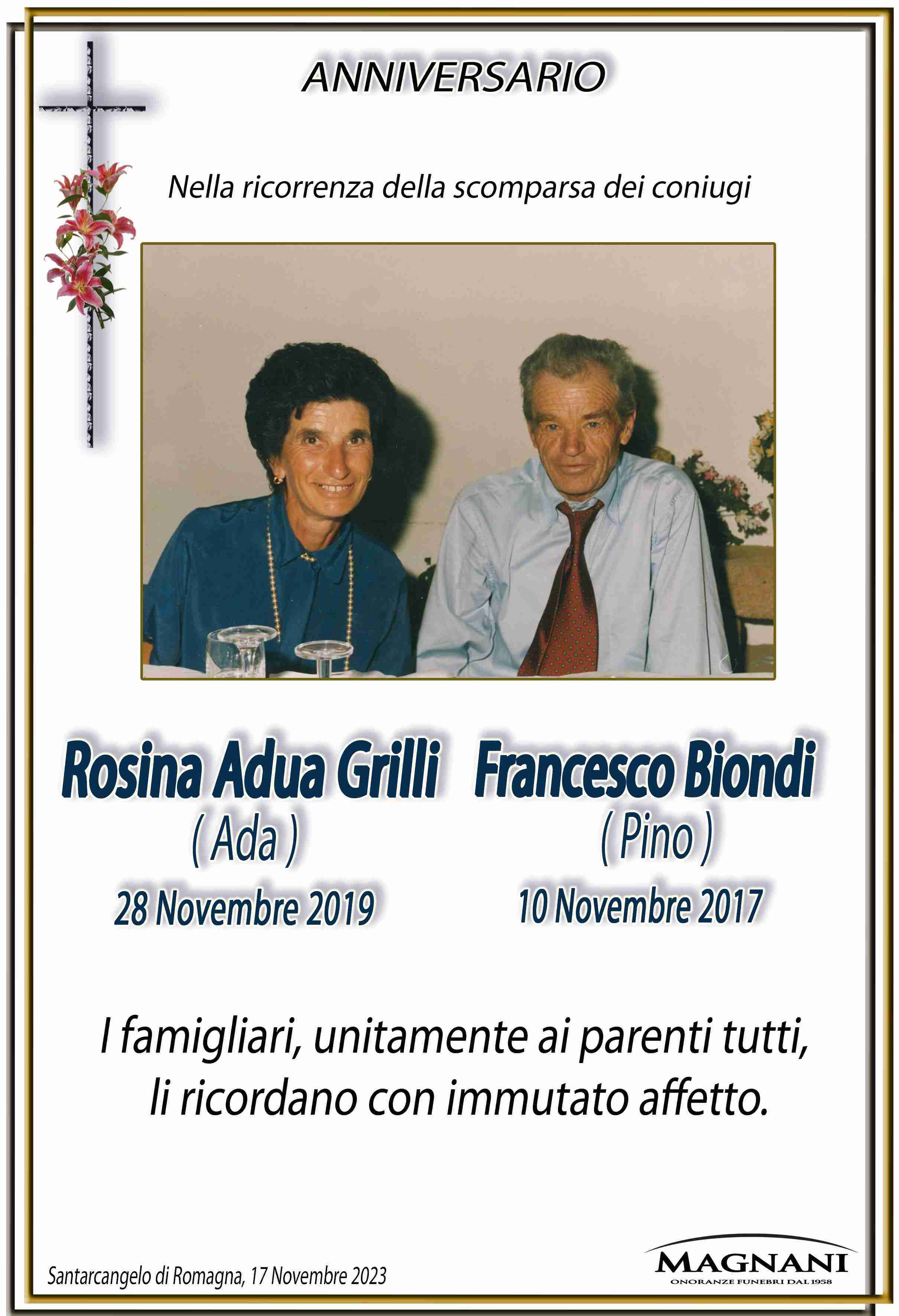 Rosina Adua Grilli e Francesco Biondi