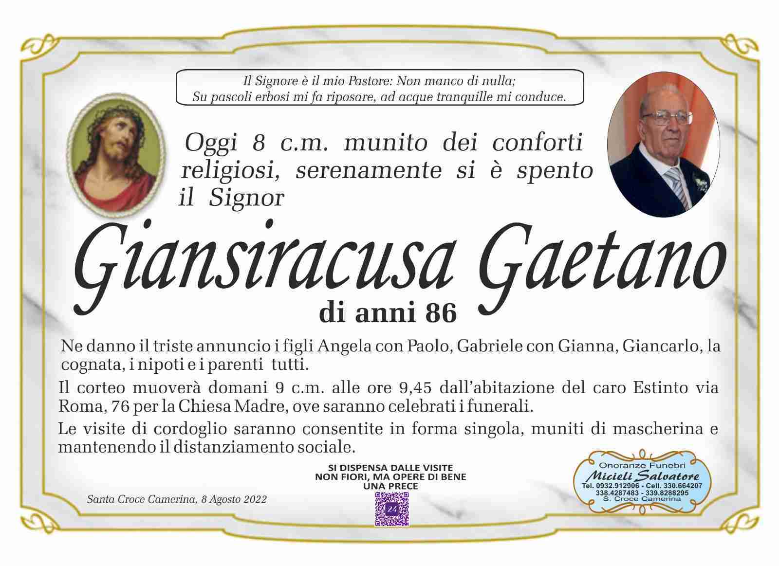 Gaetano Giansiracusa