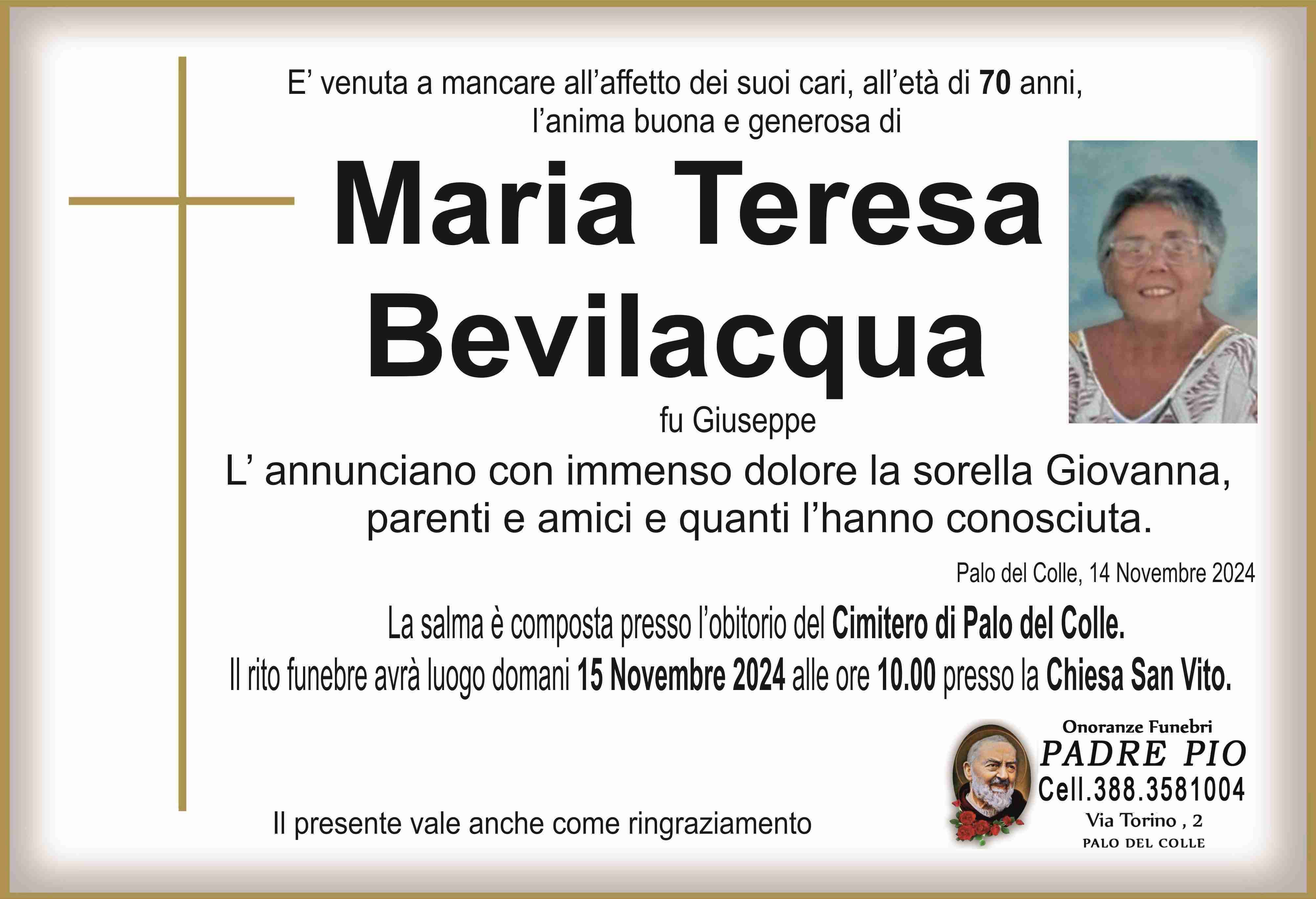 Maria Teresa Bevilacqua