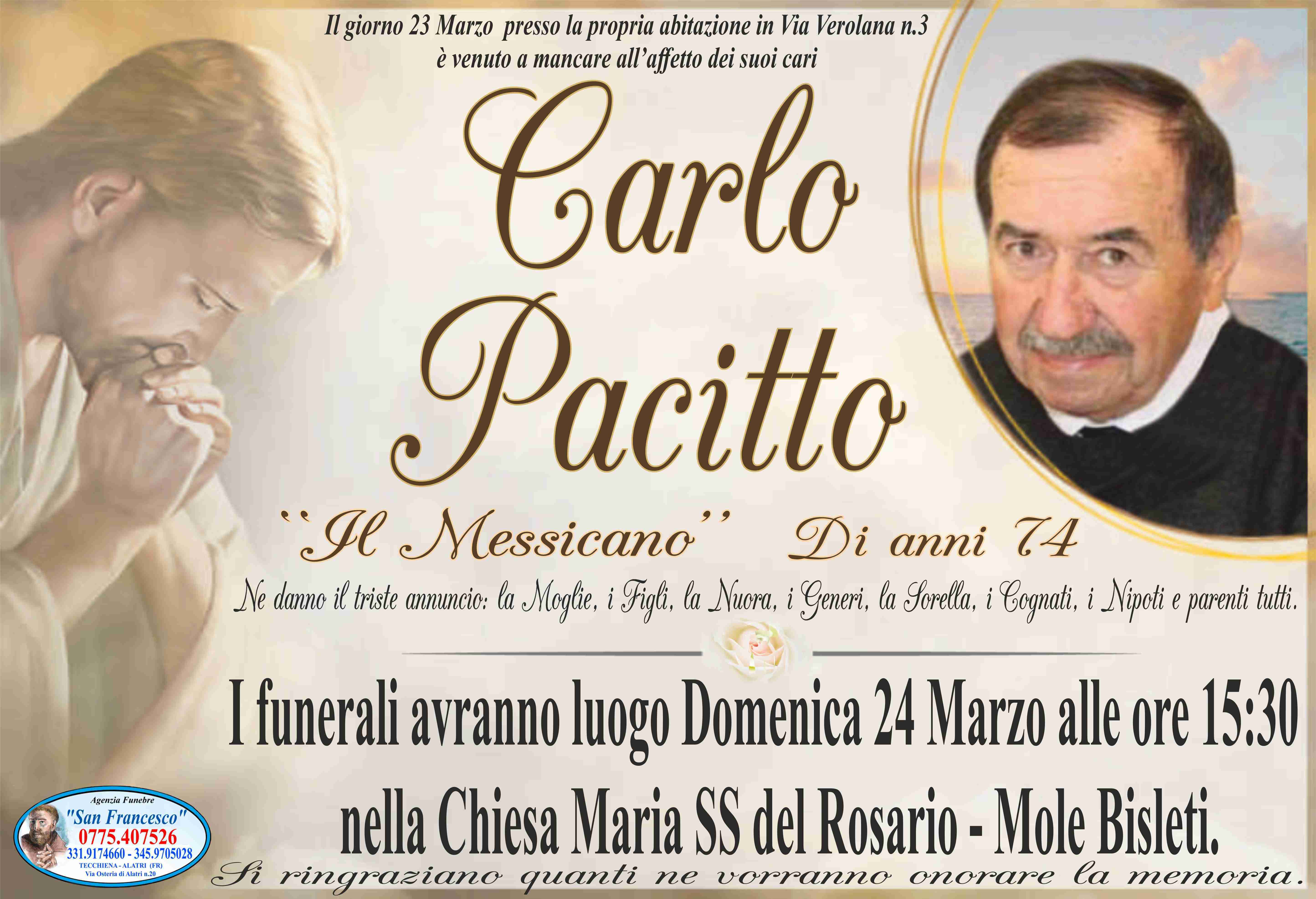 Carlo Pacitto '' Il Messicano''