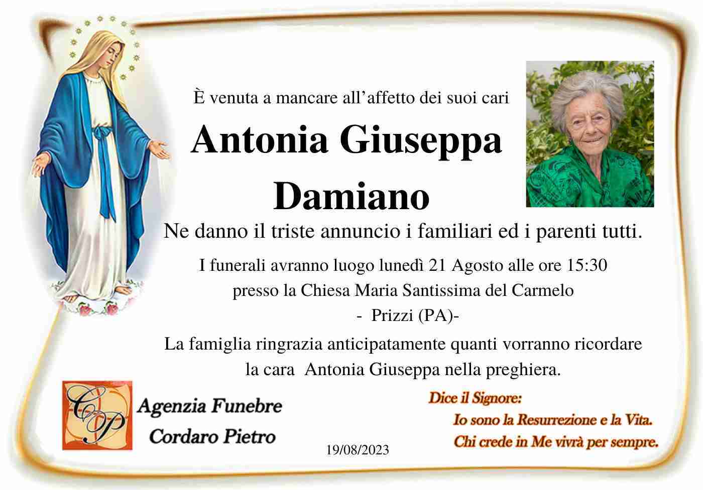 Antonia Giuseppa Damiano