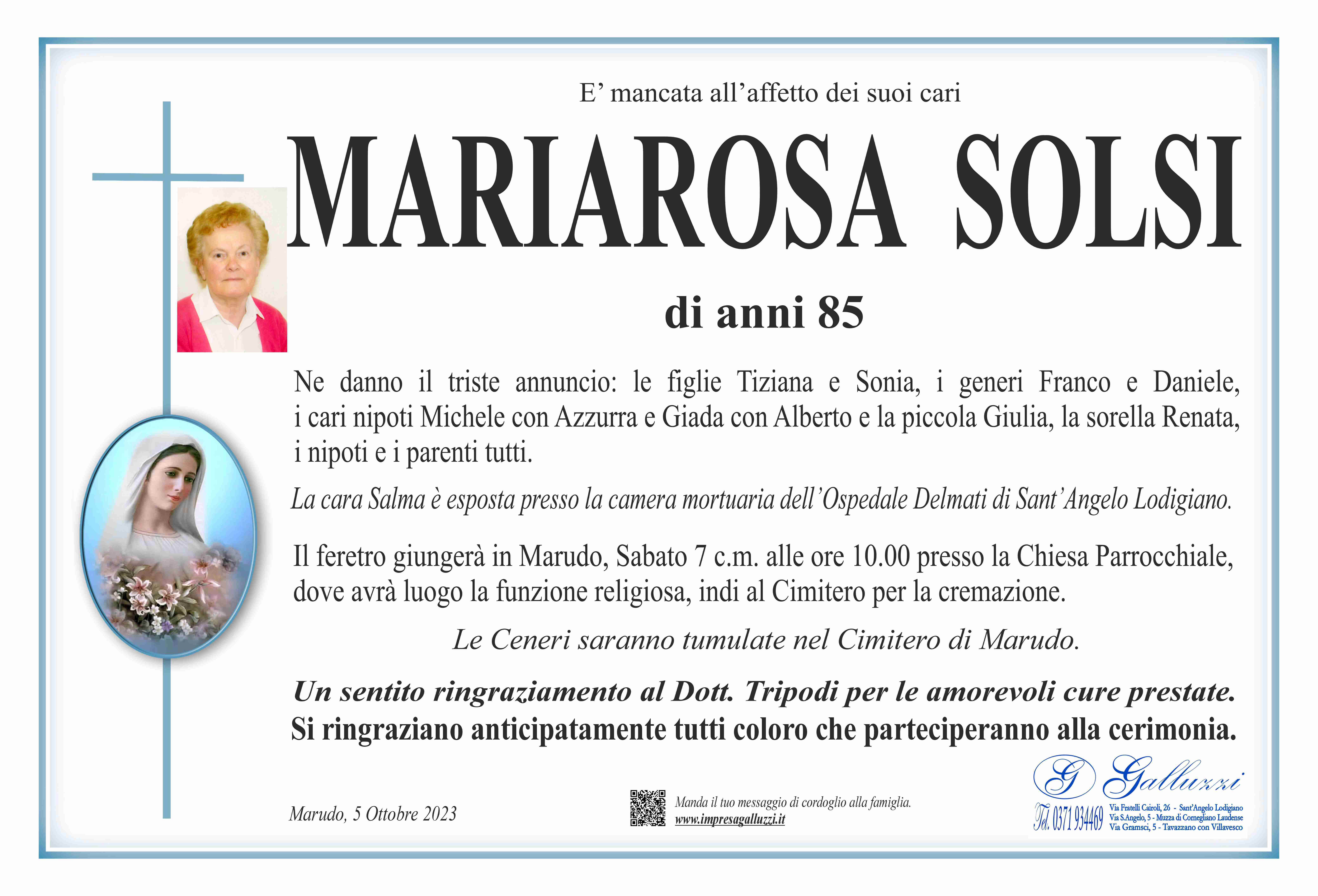 Mariarosa Solsi