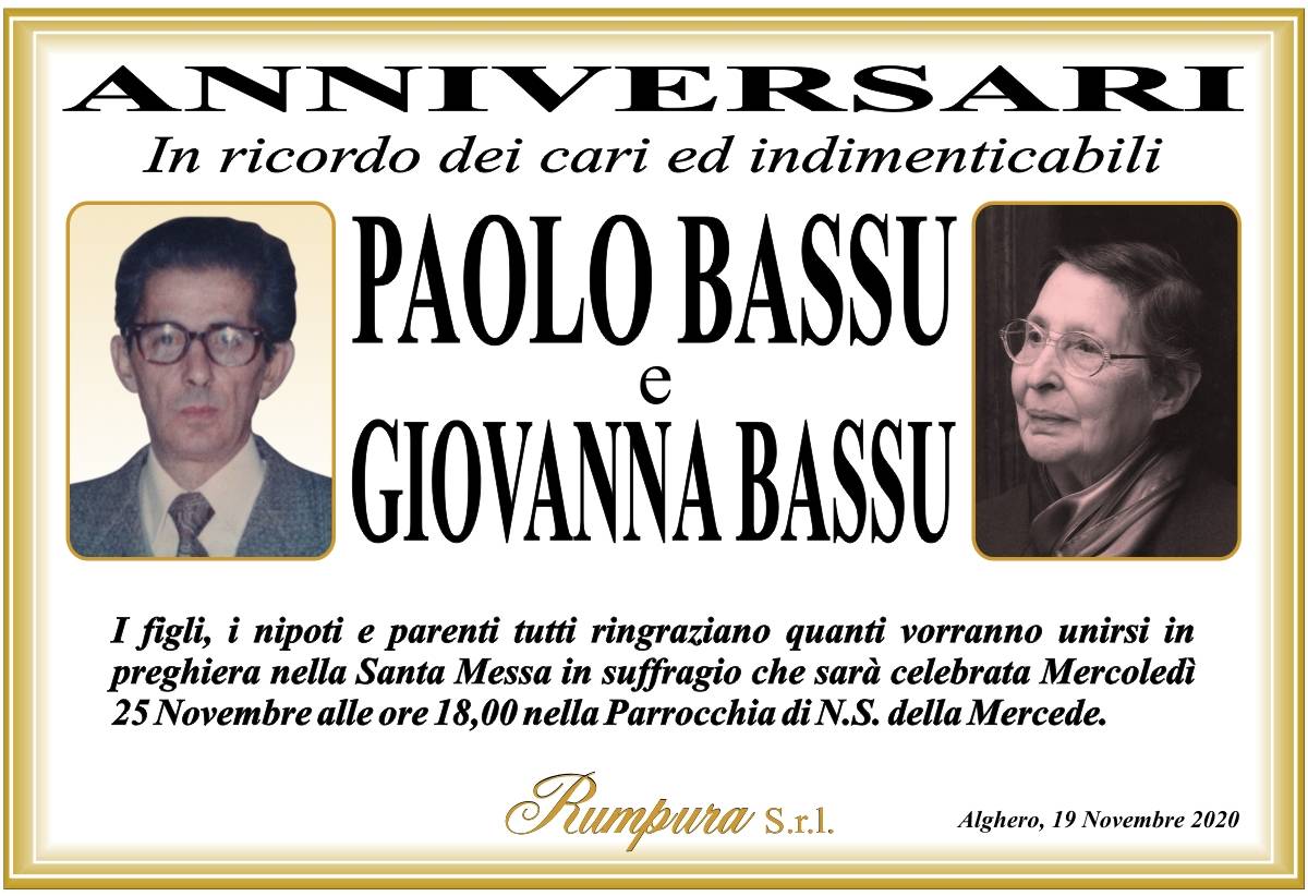 Paolo Bassu e Giovanna Bassu