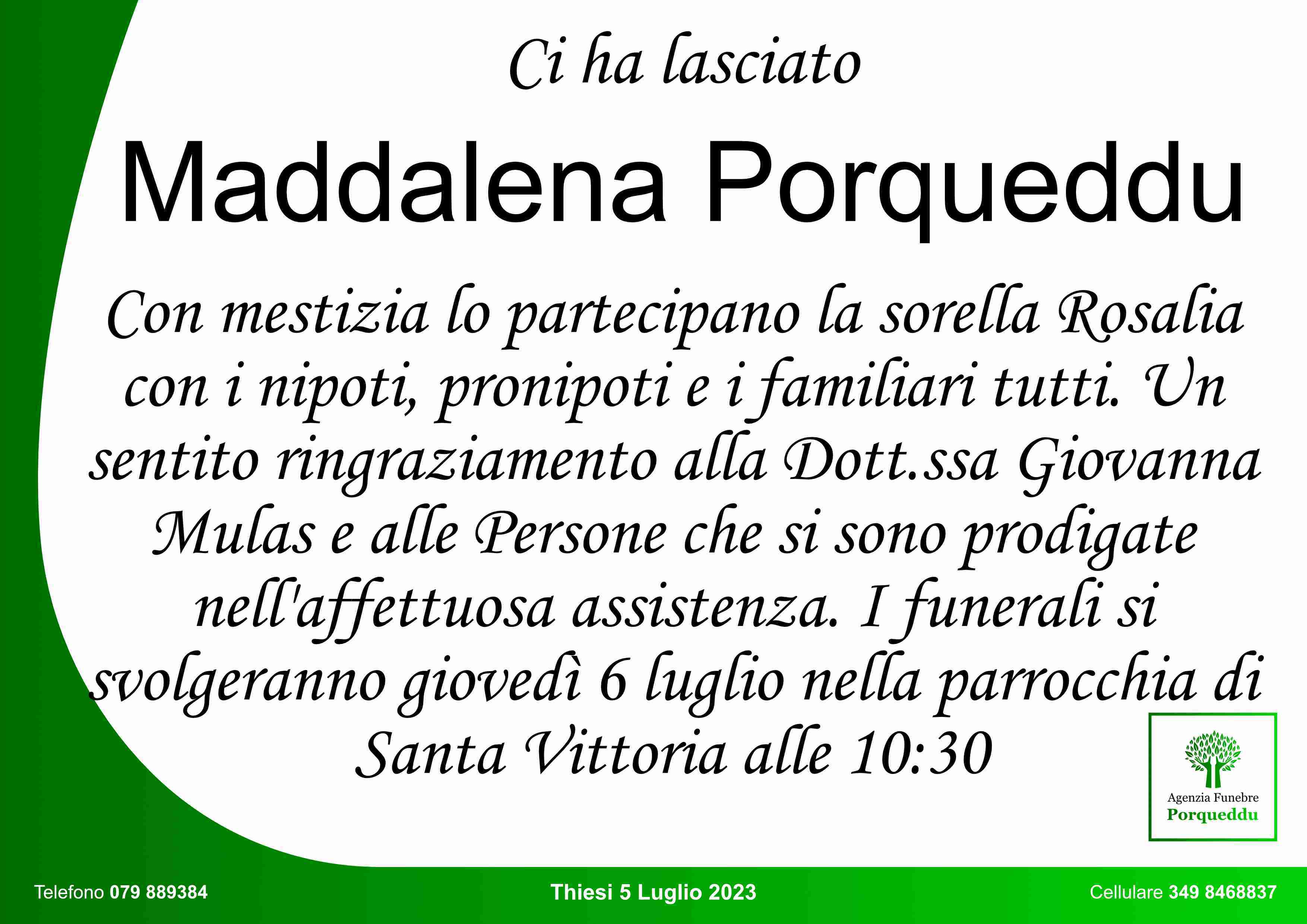 Maddalena Porqueddu