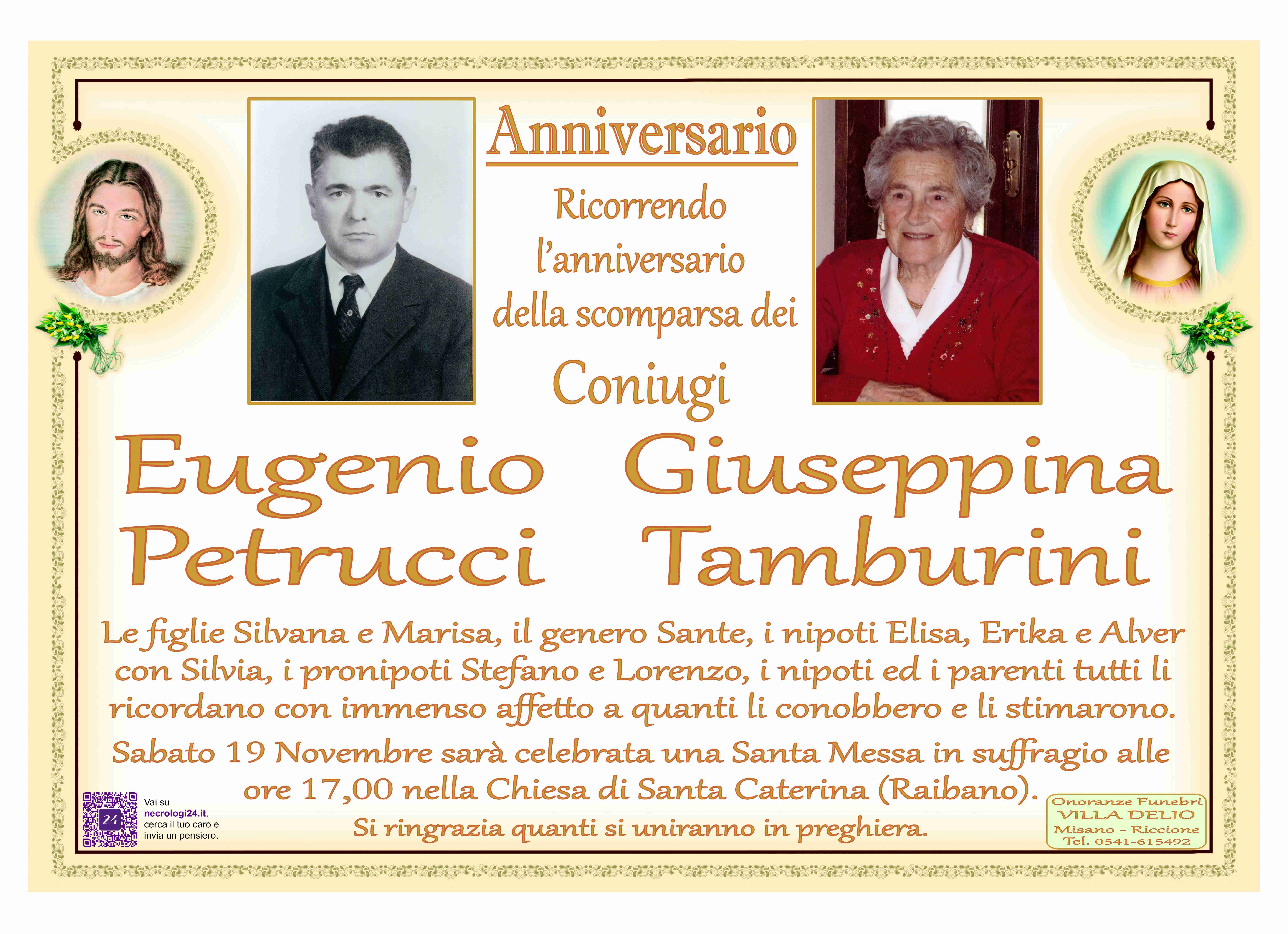 Eugenio Petrucci e Giuseppina Tamburini