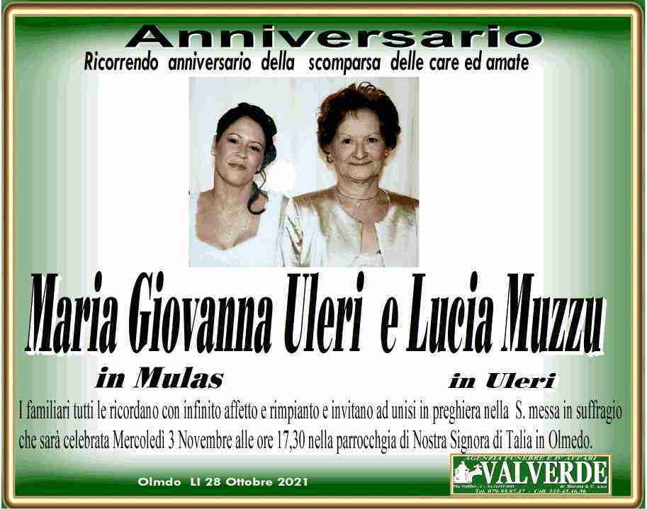 Maria Giovanna Uleri e Lucia Muzzu