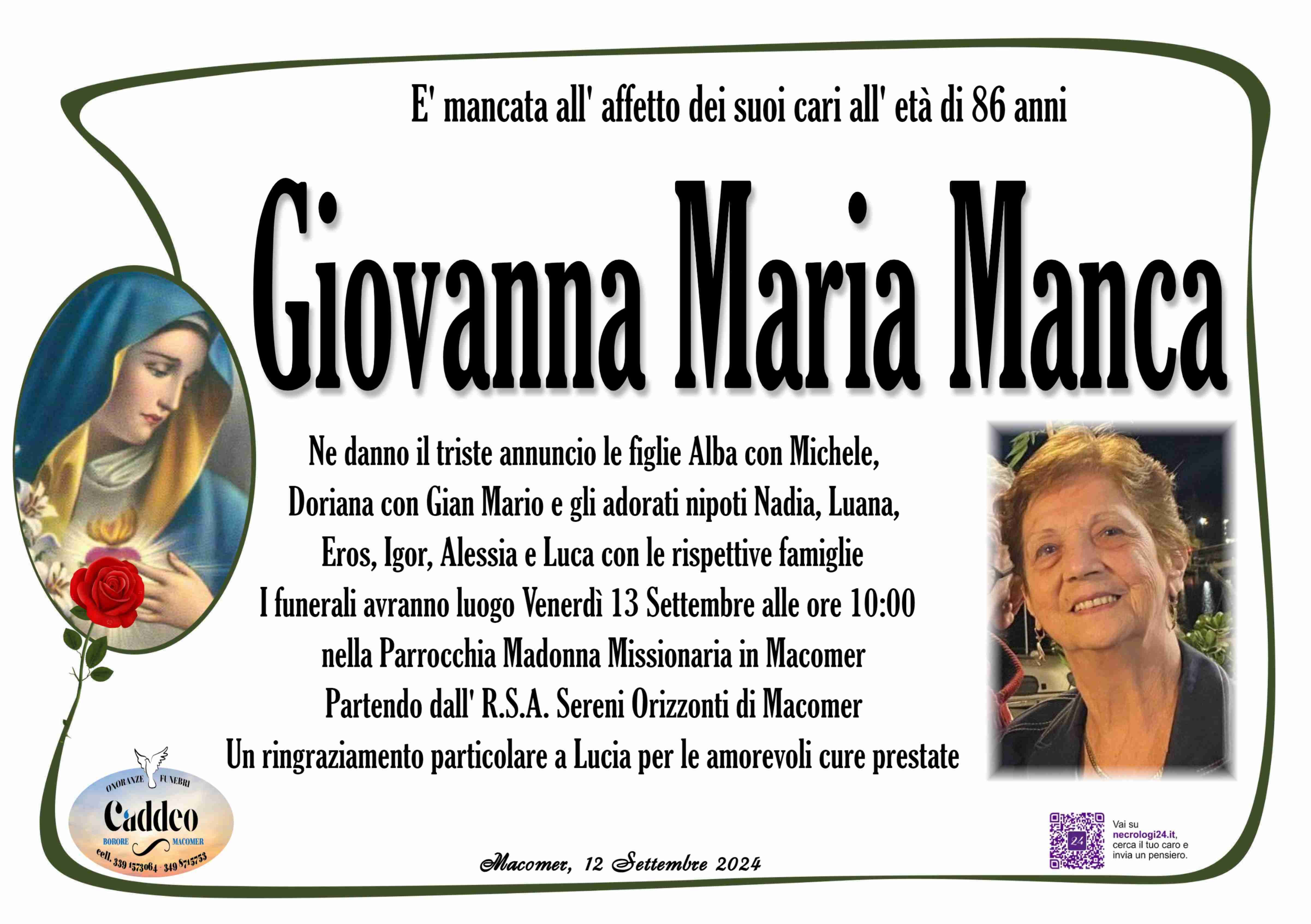 Giovanna Maria Manca