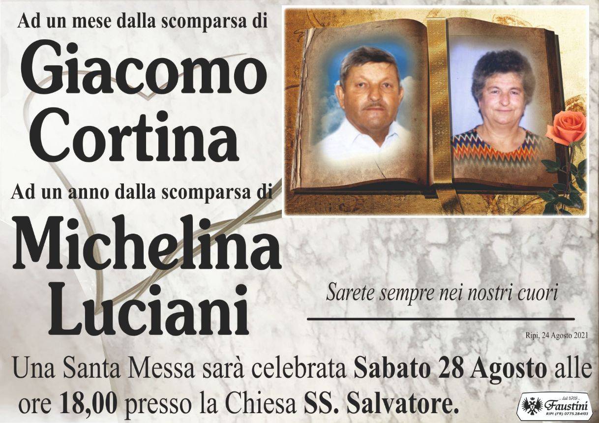 Giacomo Cortina e Michelina Luciani