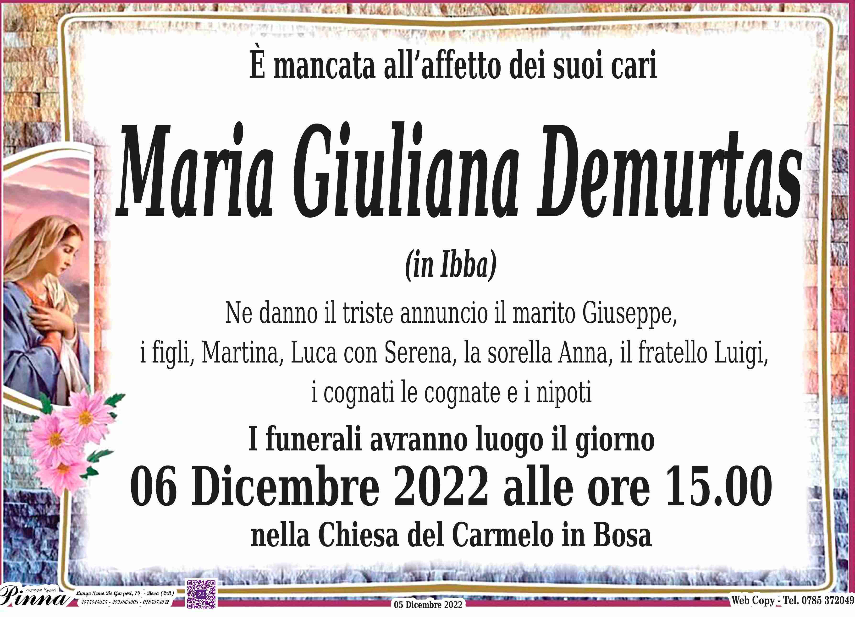 Maria Giuliana Demurtas