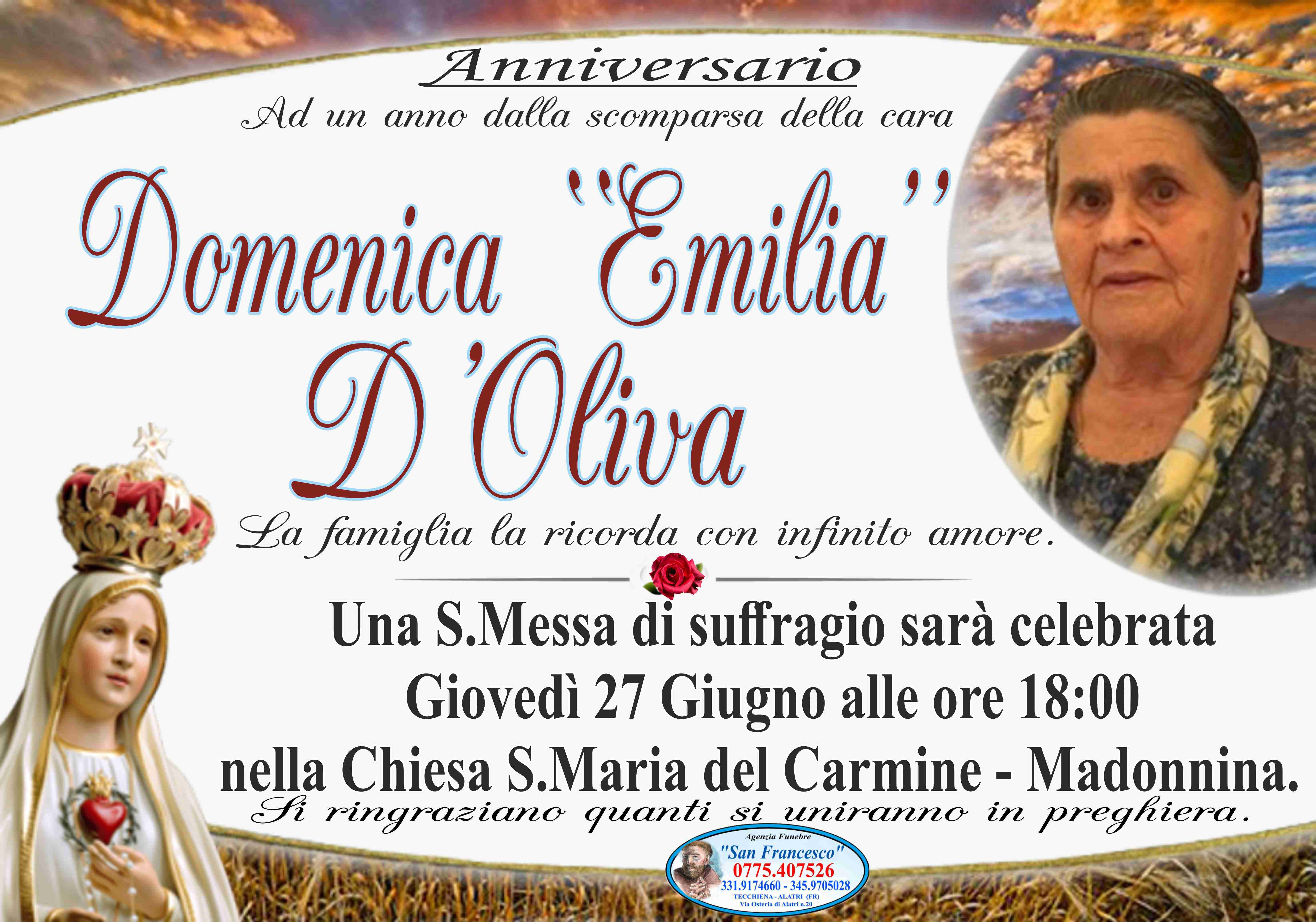 Domenica D'Oliva '' Emilia''