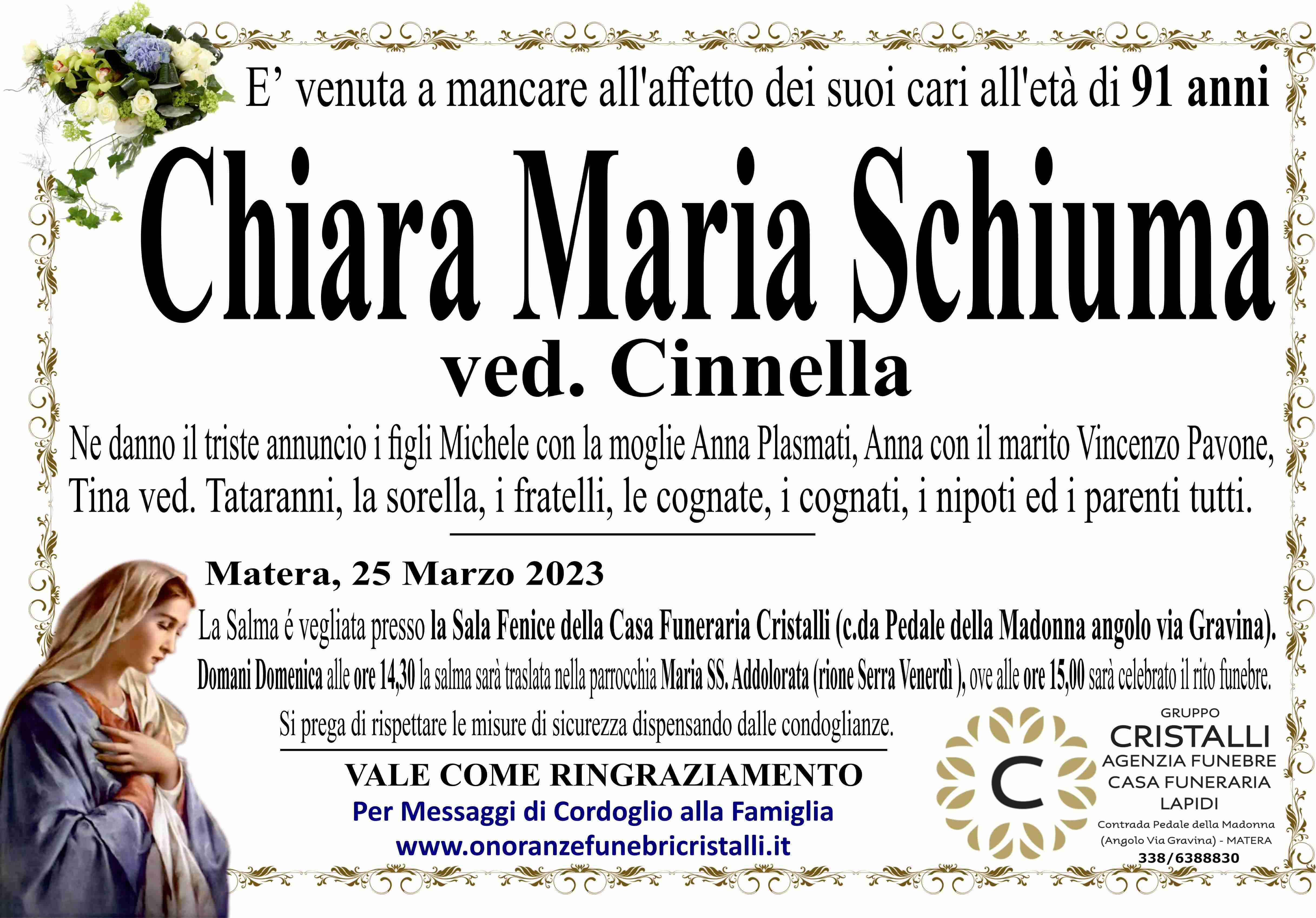 Chiara Maria Schiuma