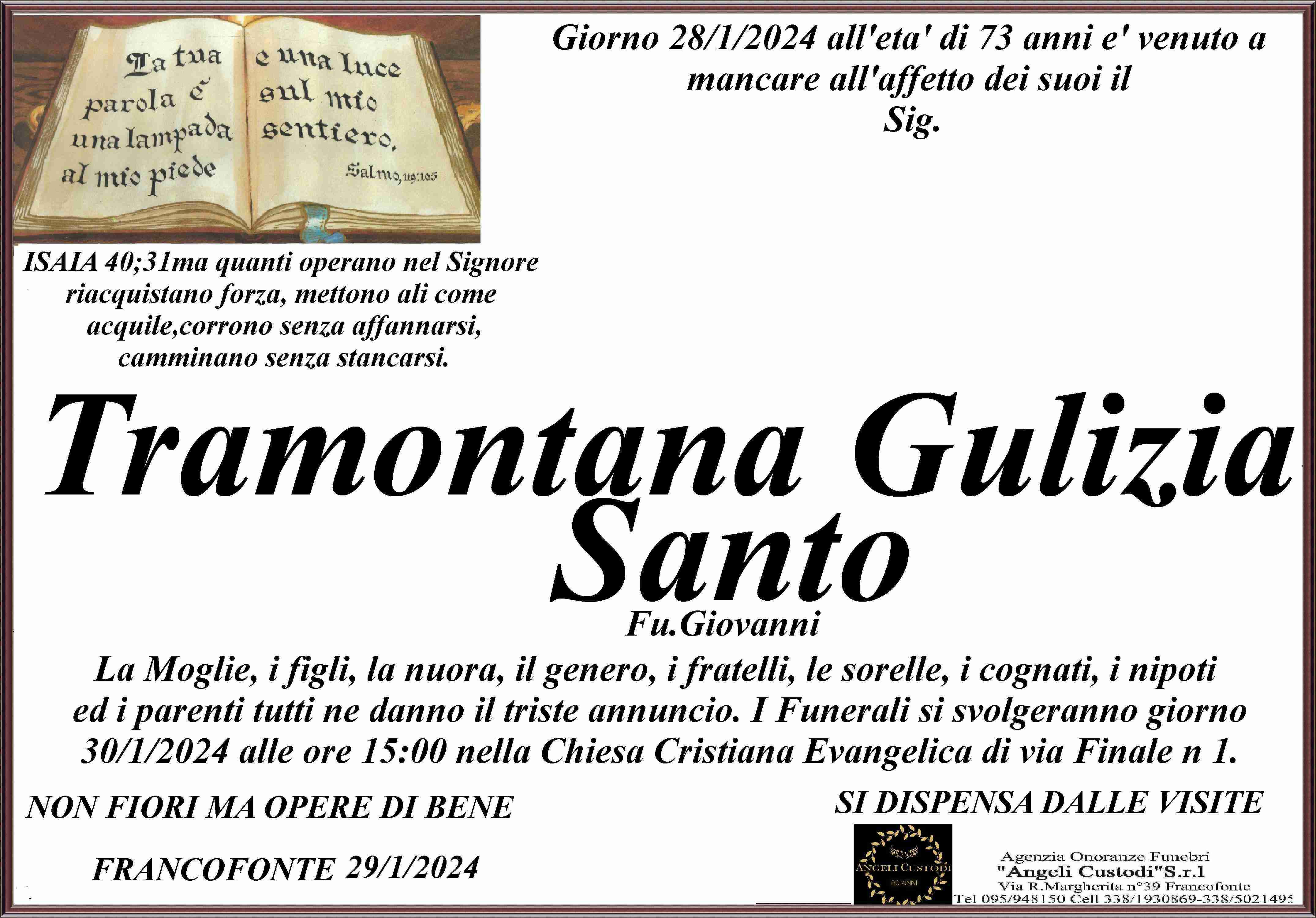 Tramontana Gulizia Santo