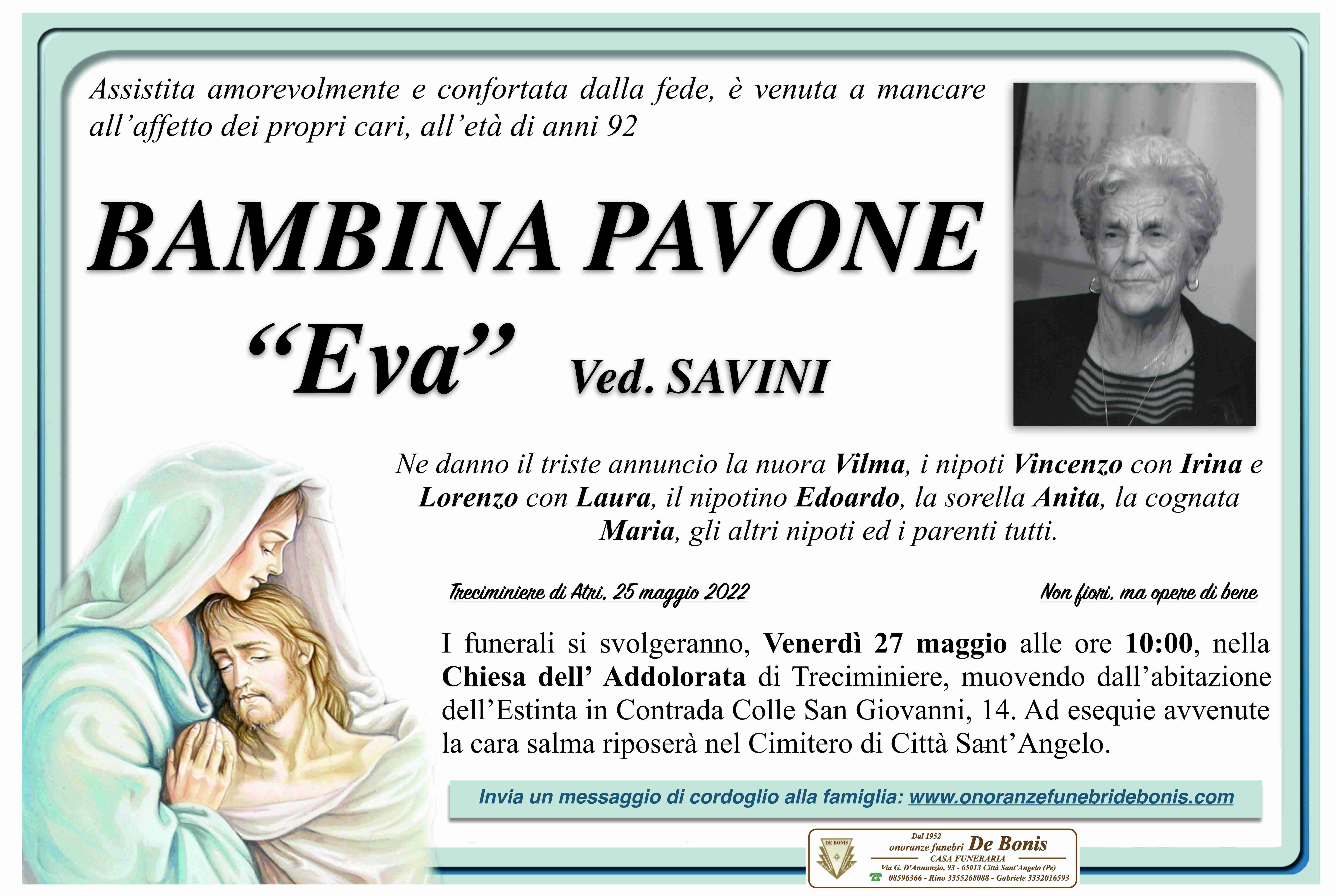 Bambina Eva Pavone