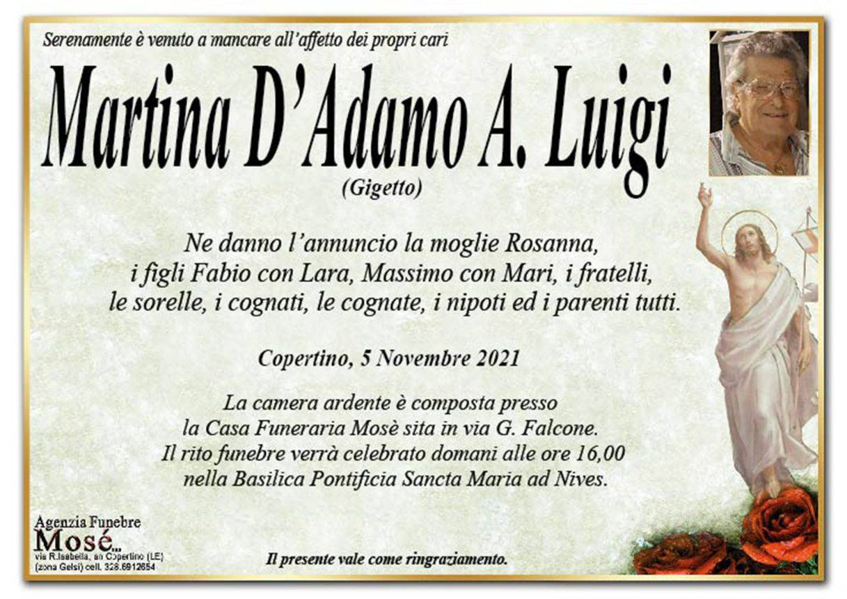 Antonio Luigi Martina D'Adamo