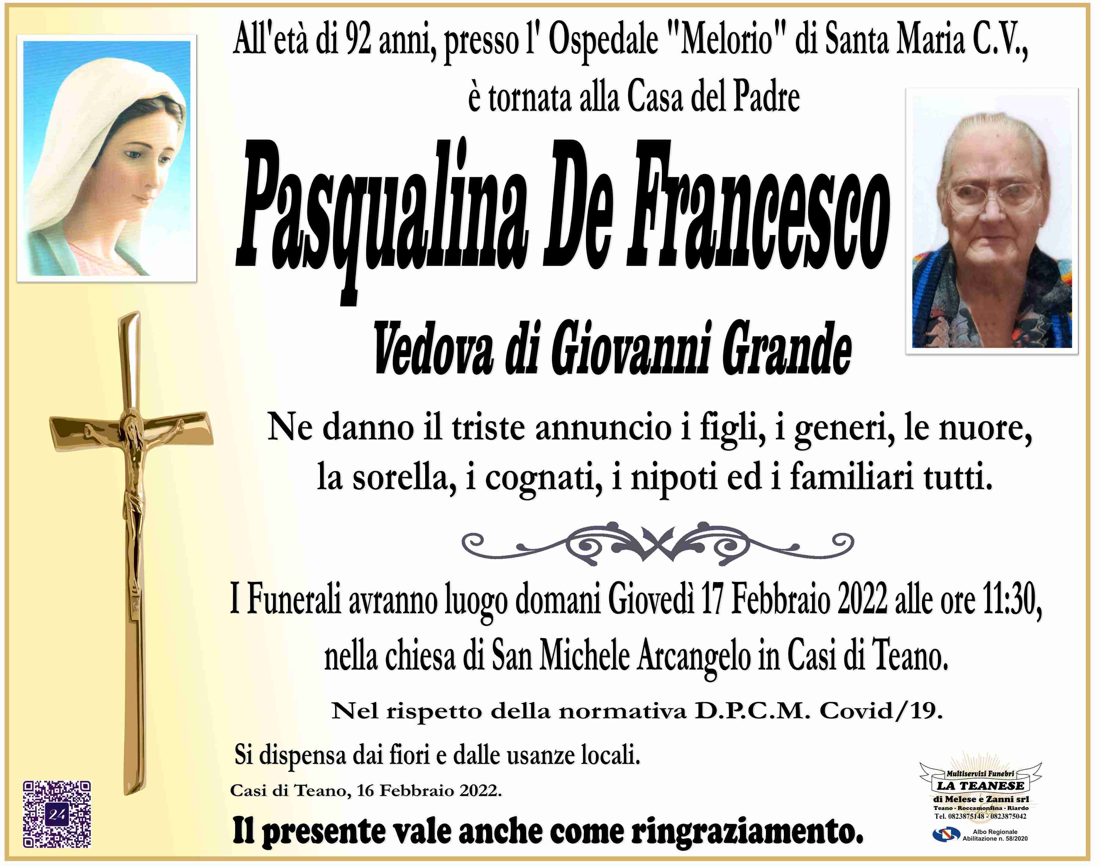 Pasqualina De Francesco