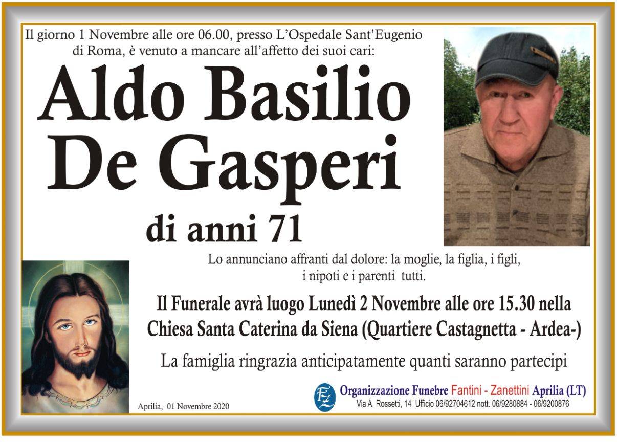 Aldo Basilio De Gasperi