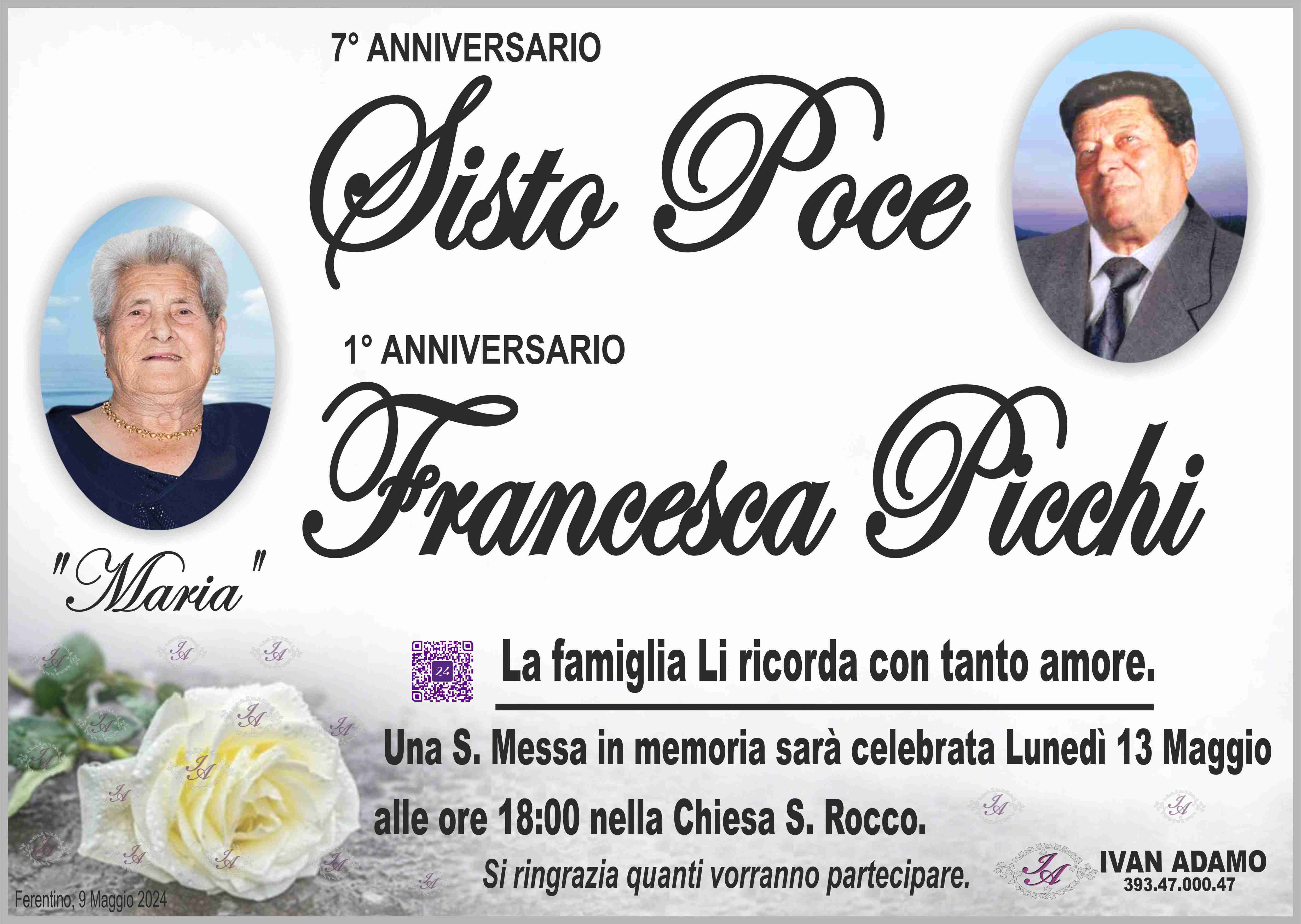 Sisto Poce e Francesca Picchi