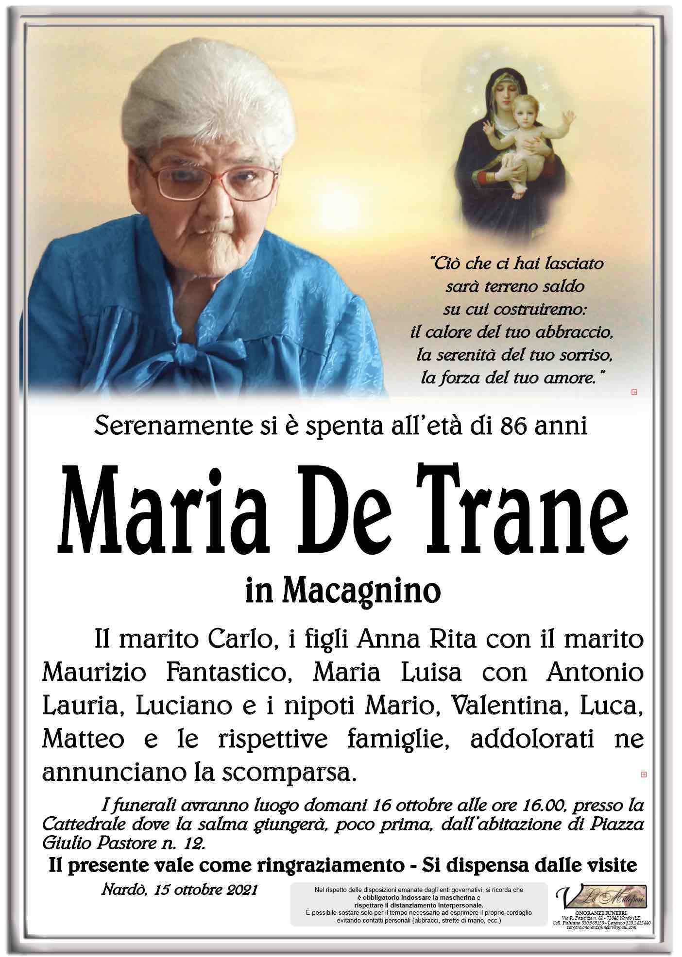 Maria De Trane