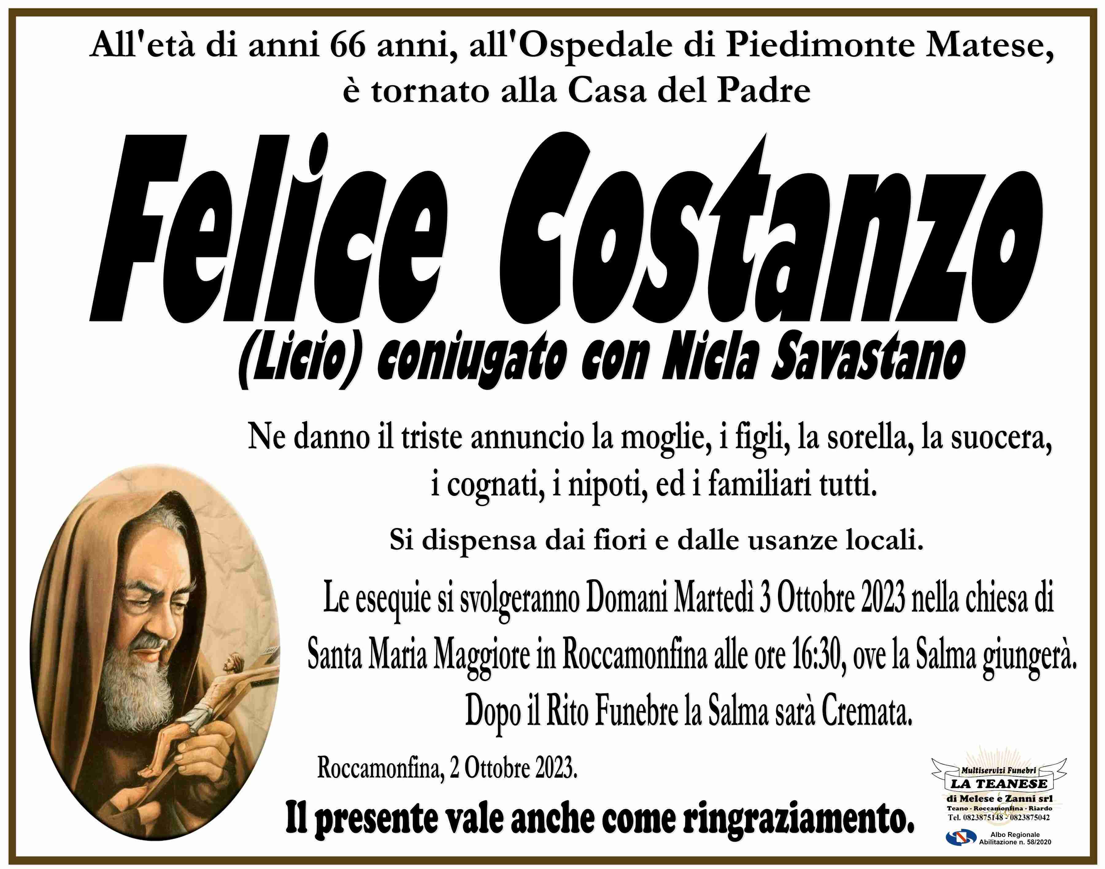 Felice Costanzo