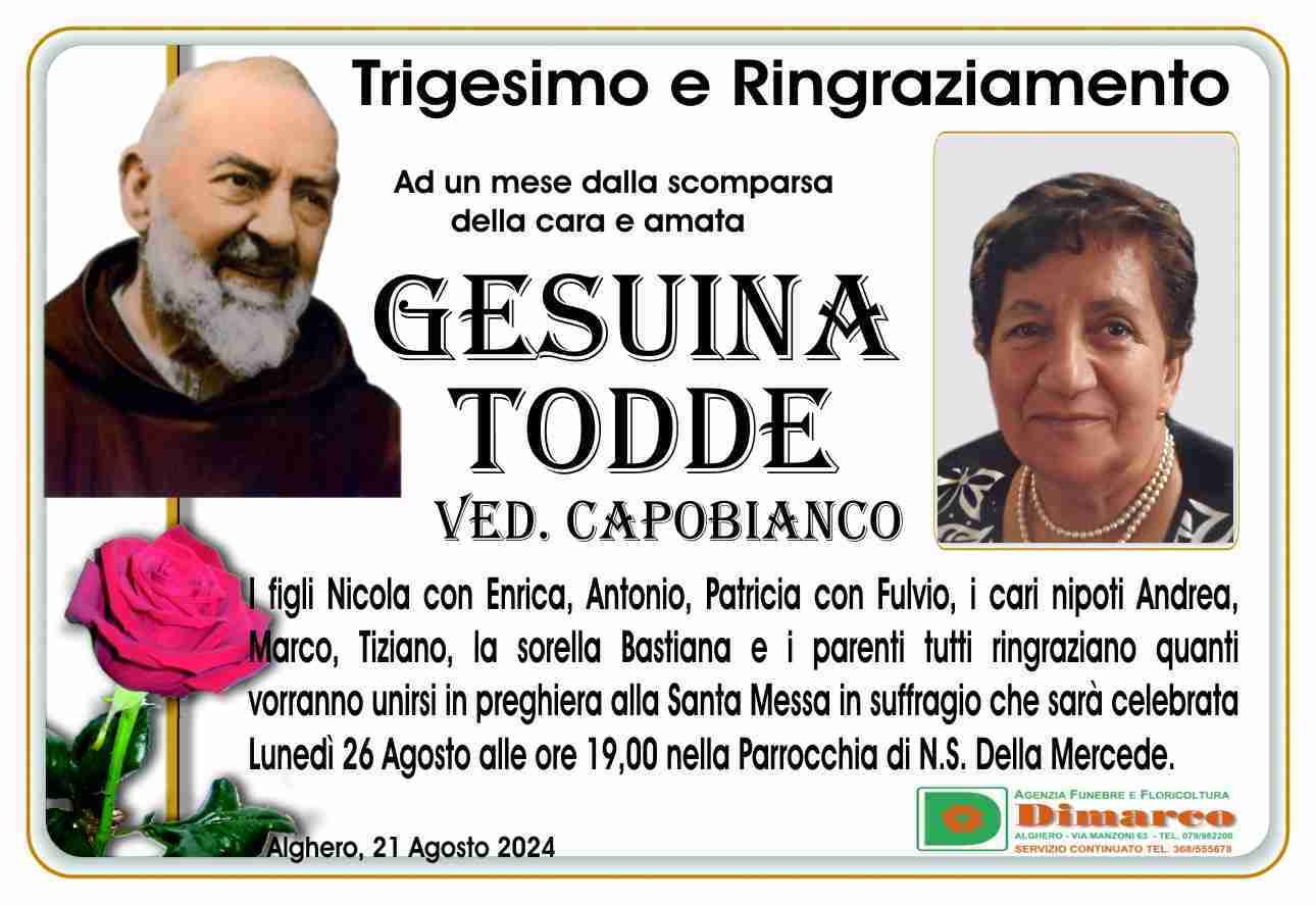 Gesuina Todde ved. Capobianco