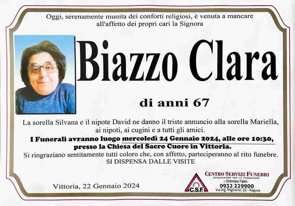 Biazzo Clara