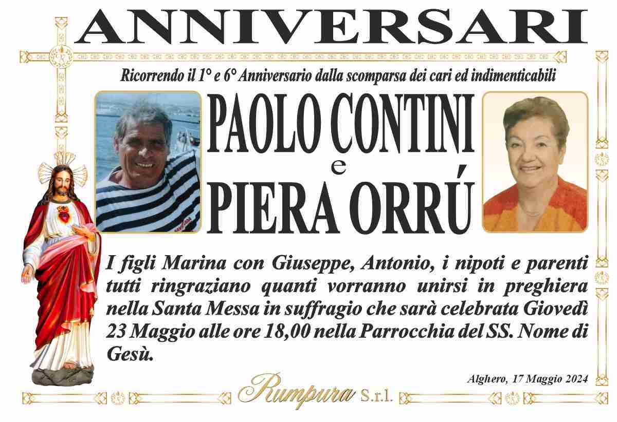 Paolo Contini e Piera Orrù