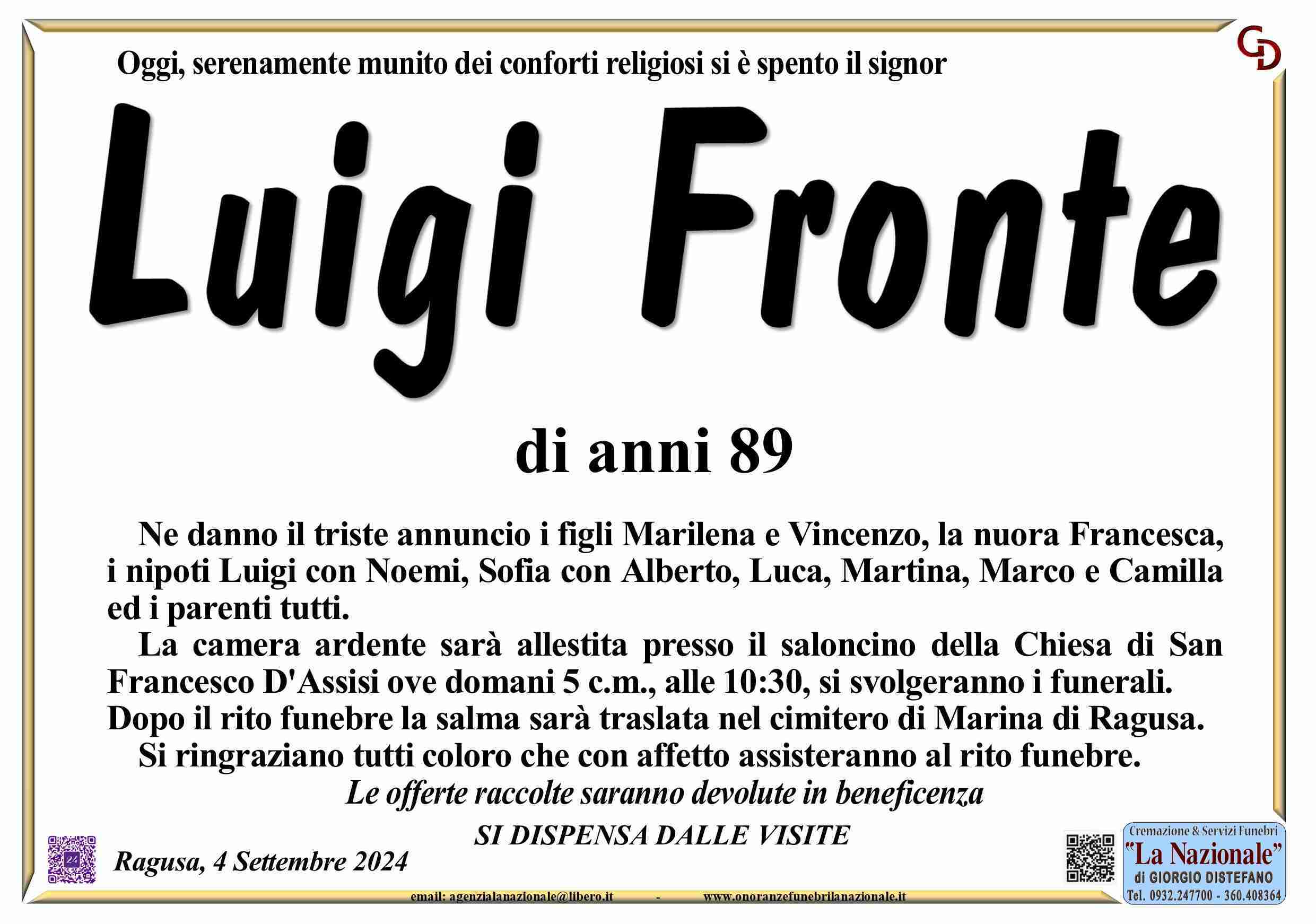 Luigi fronte