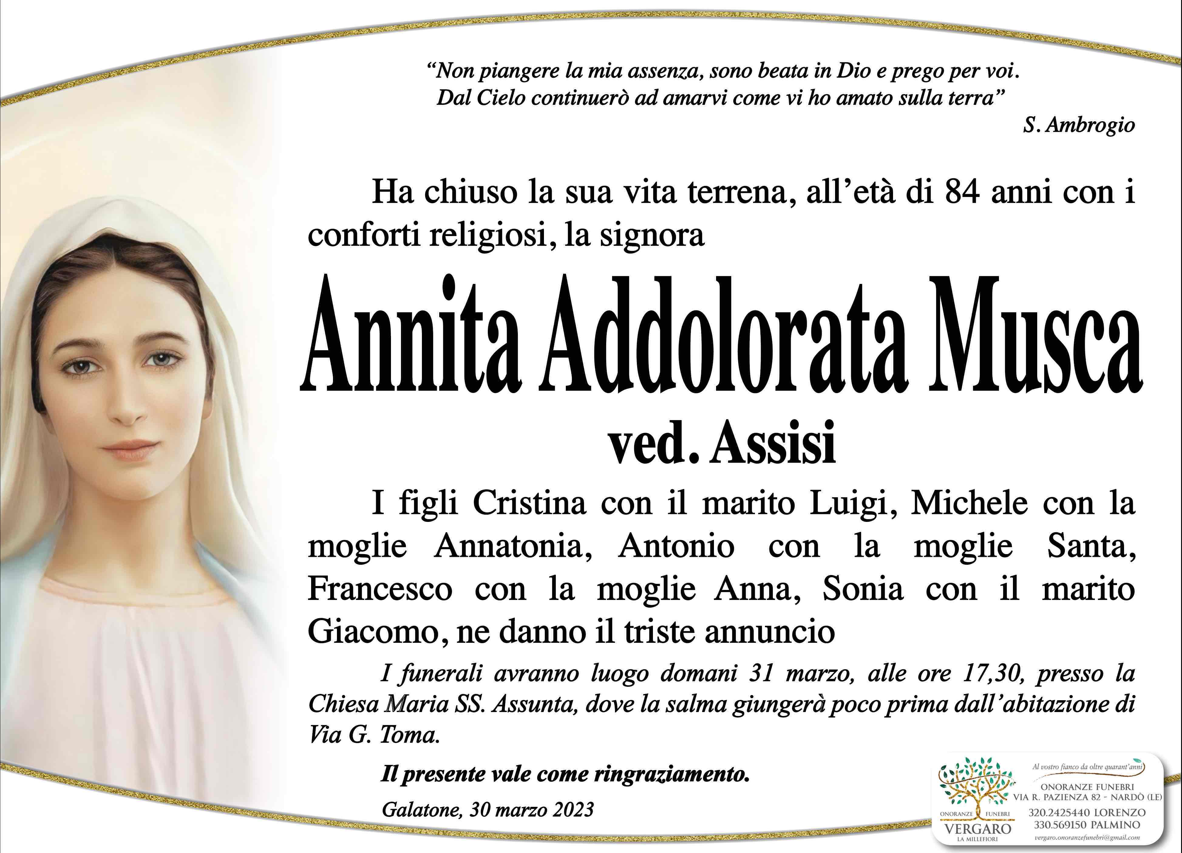 Annita Addolorata Musca