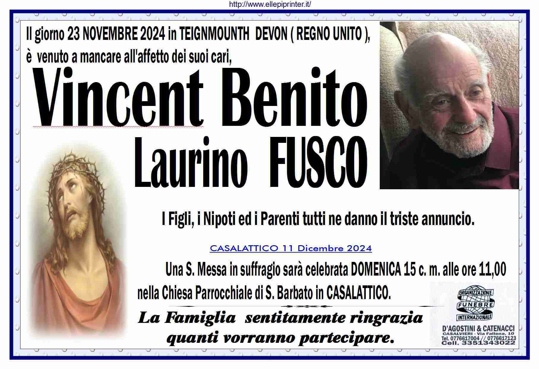 Vincent Benito Laurino Fusco