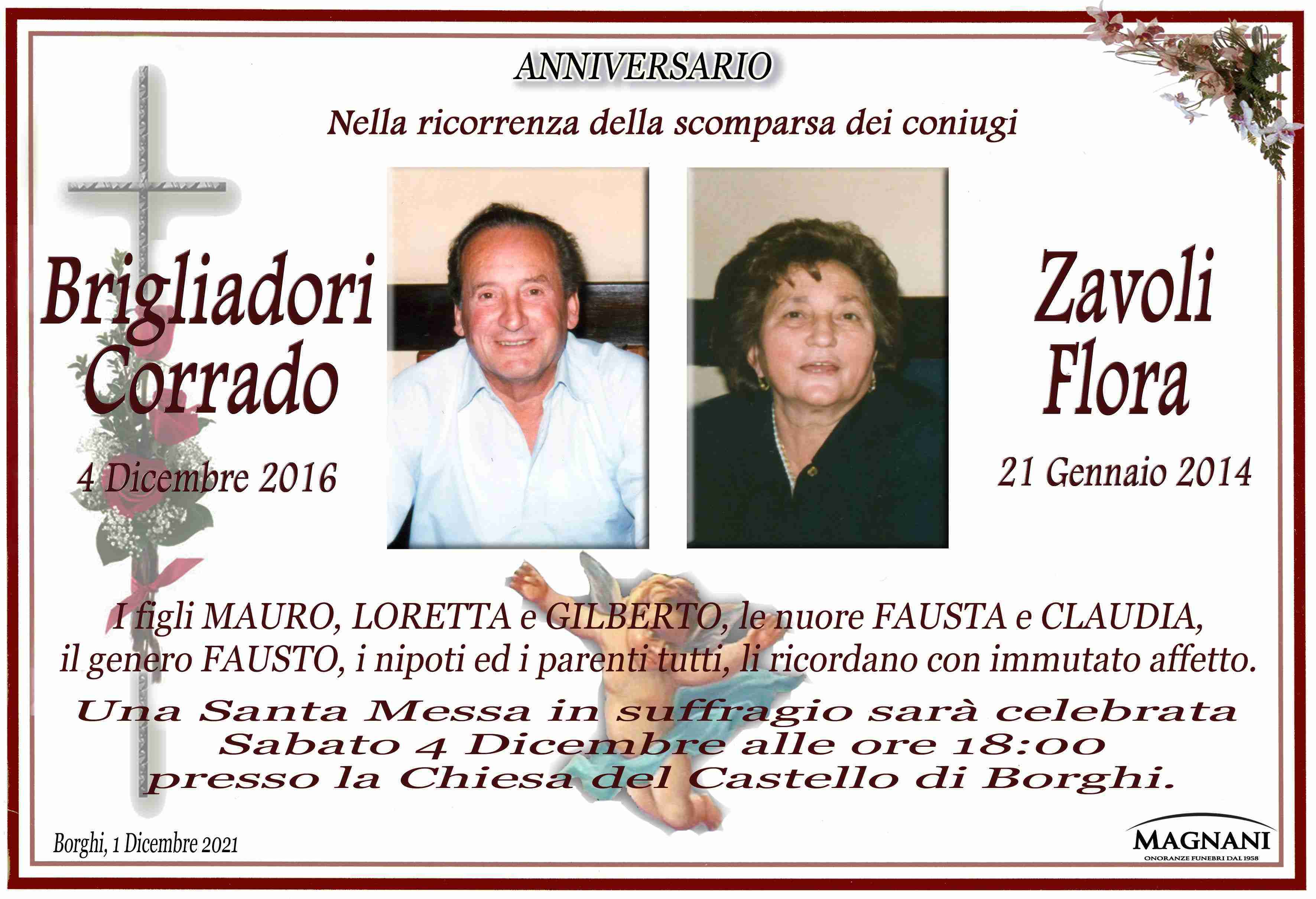 Corrado Brigliadori e Flora Zavoli