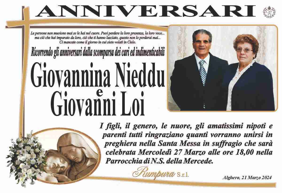Giovannina Nieddu e Giovanni Loi
