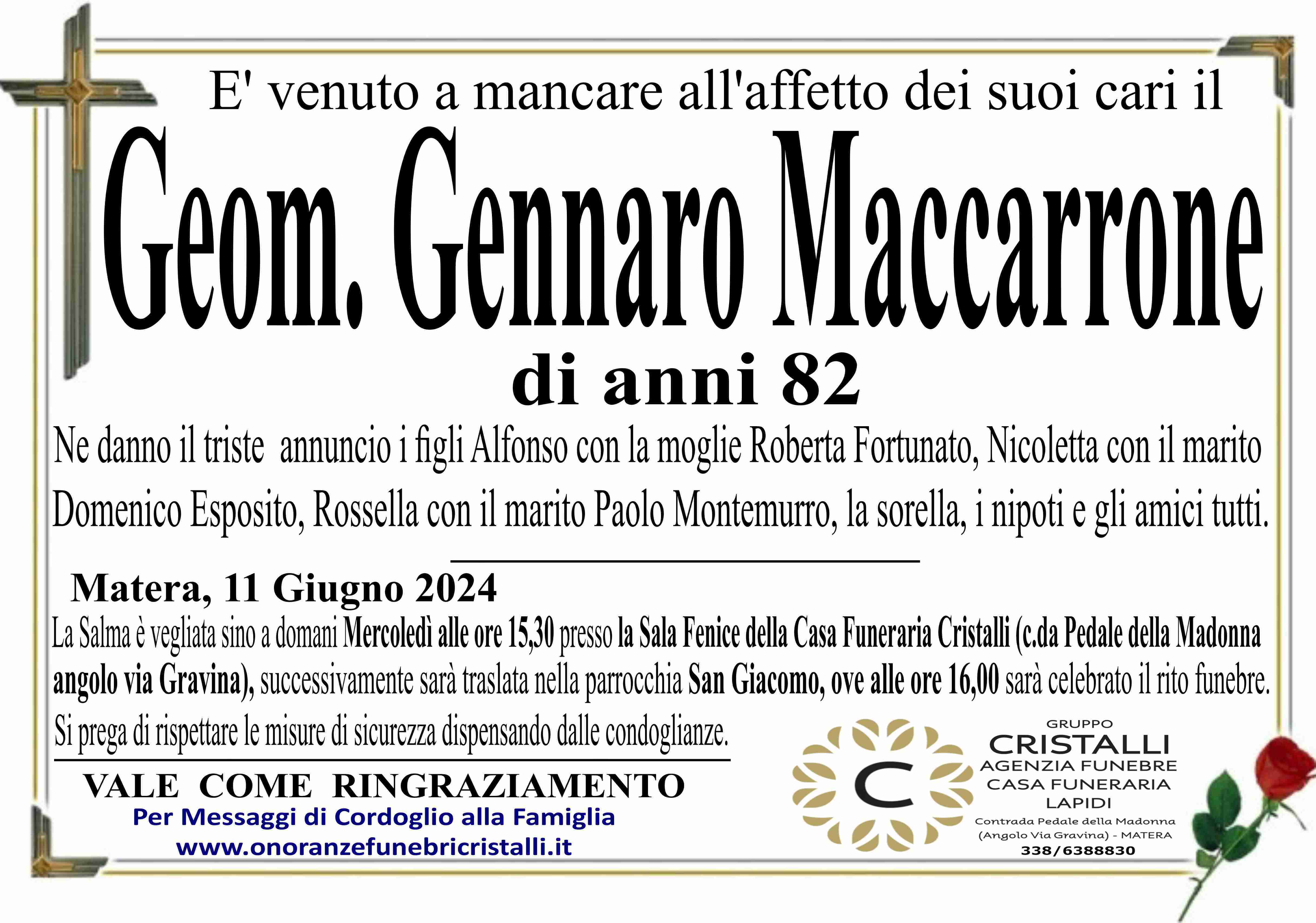 Geom. Gennaro Maccarrone