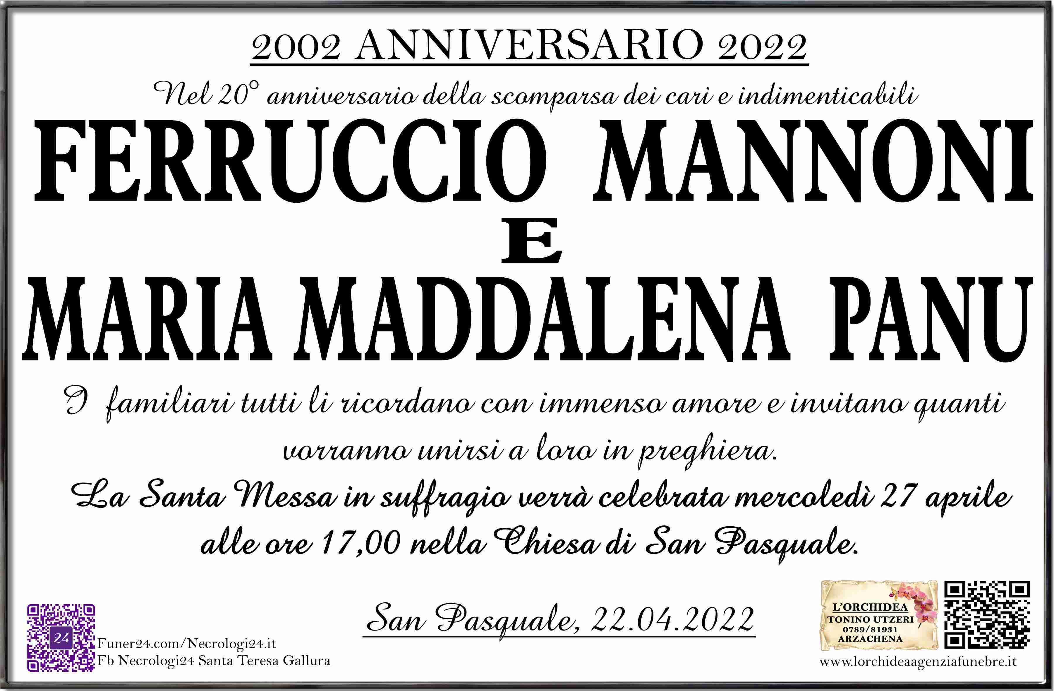 Ferruccio Mannoni e Maria Maddalena Panu