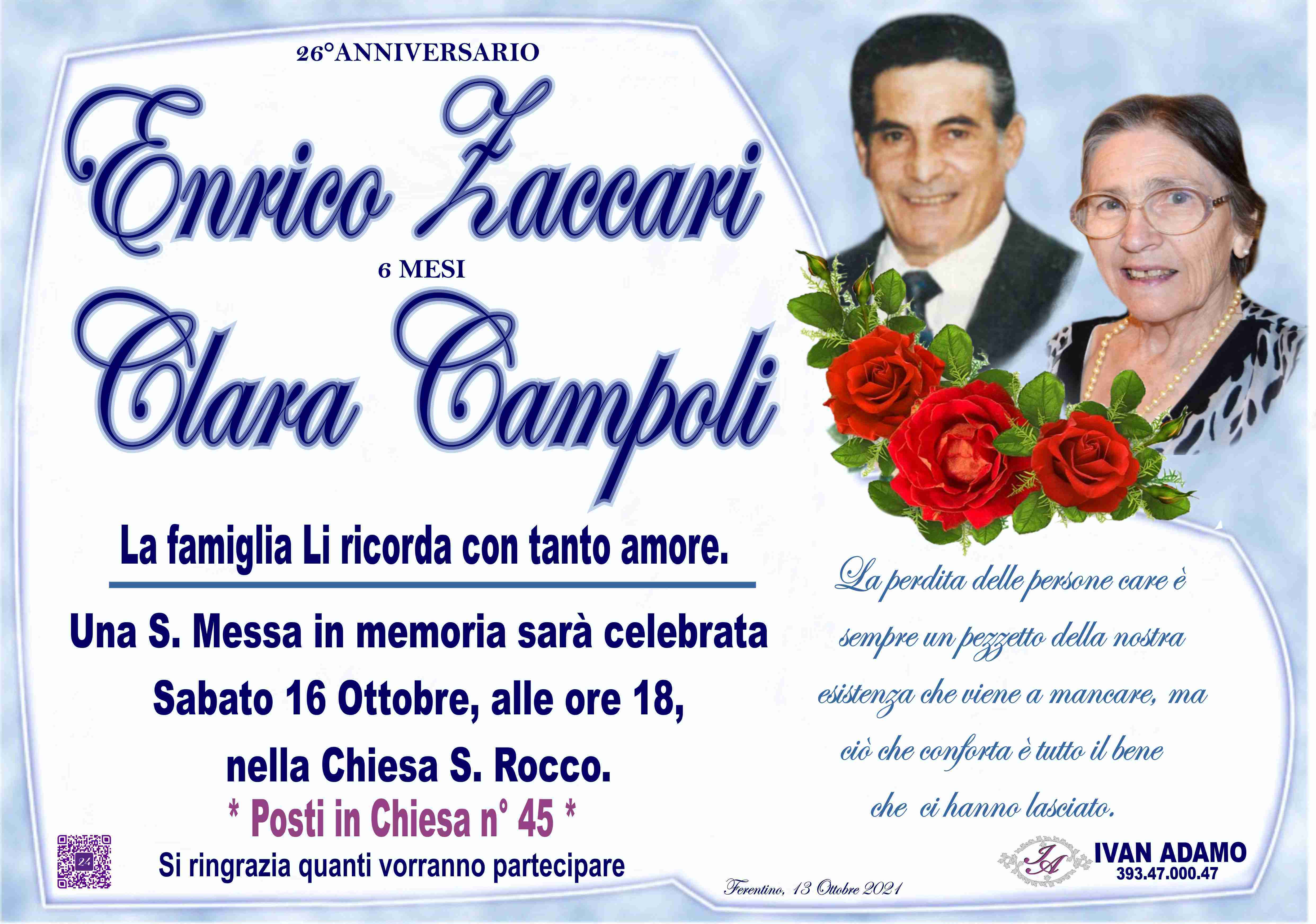 Enrico Zaccari e Clara Campoli