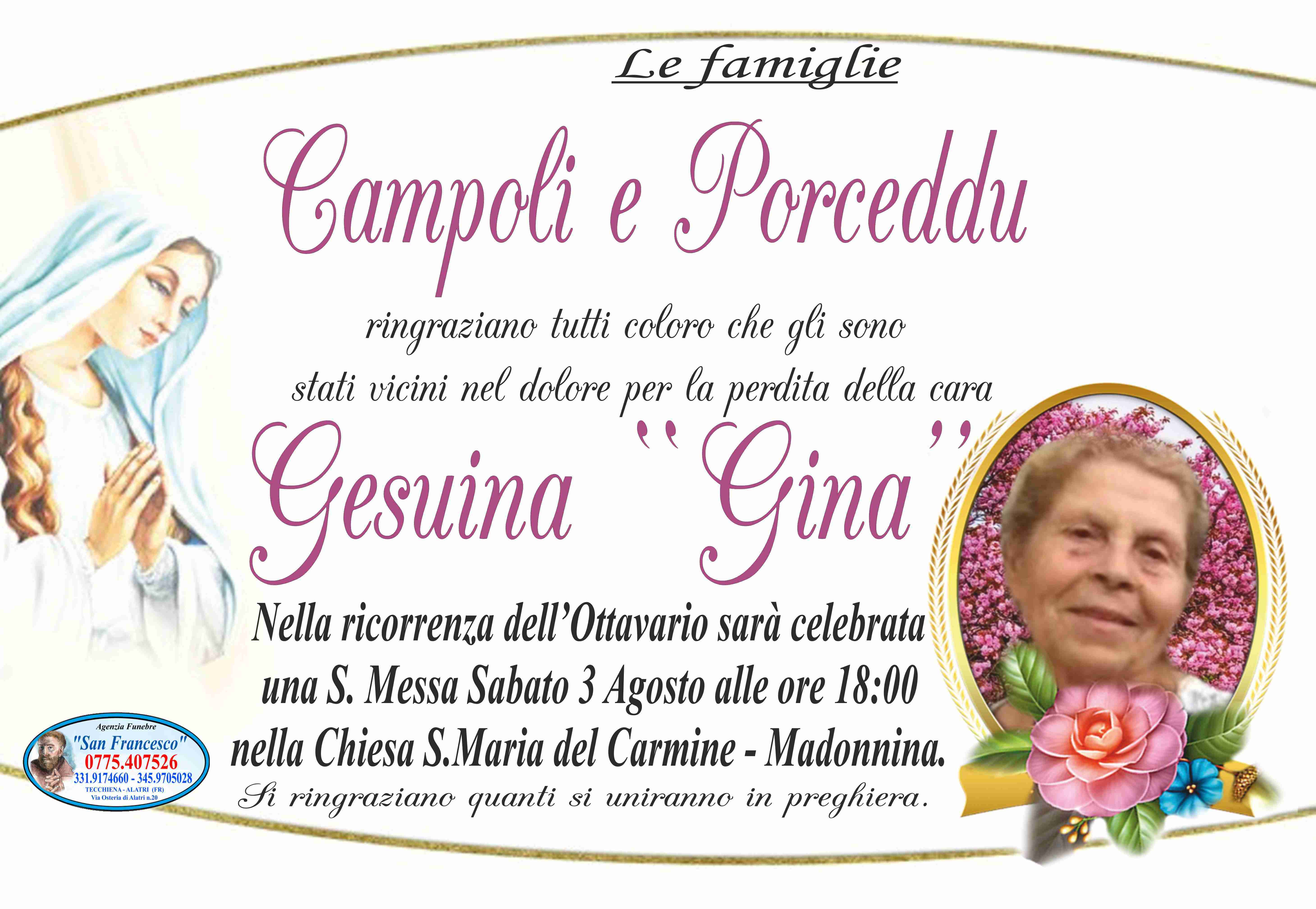 Gesuina Porceddu   ''Gina''