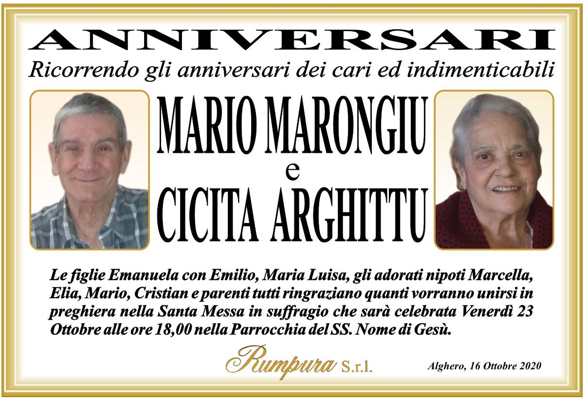 Mario Marongiu e Cicita Arghittu