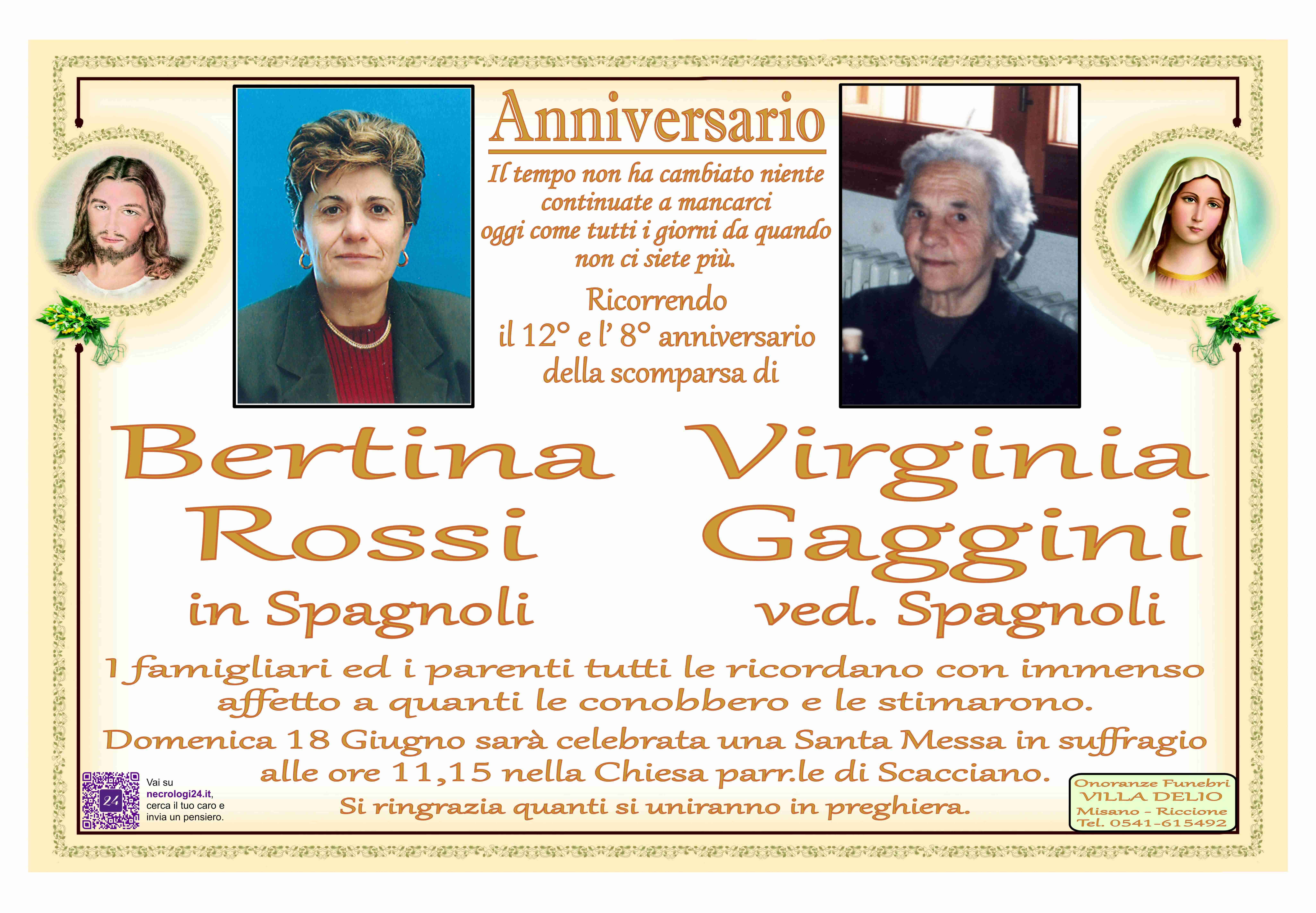 Bertina Rossi e Virginia Gaggini
