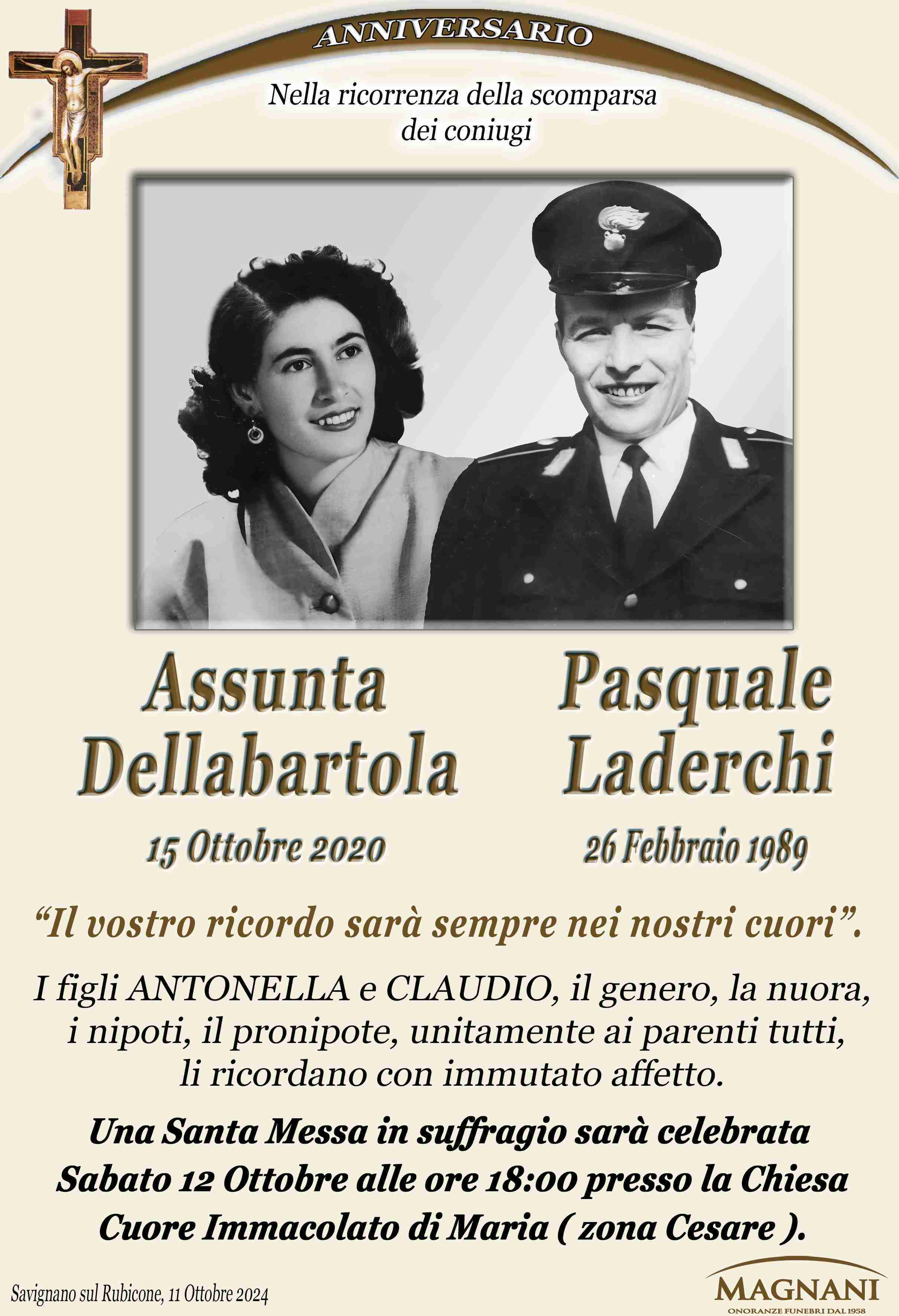 Assunta Dellabartola e Pasquale Laderchi