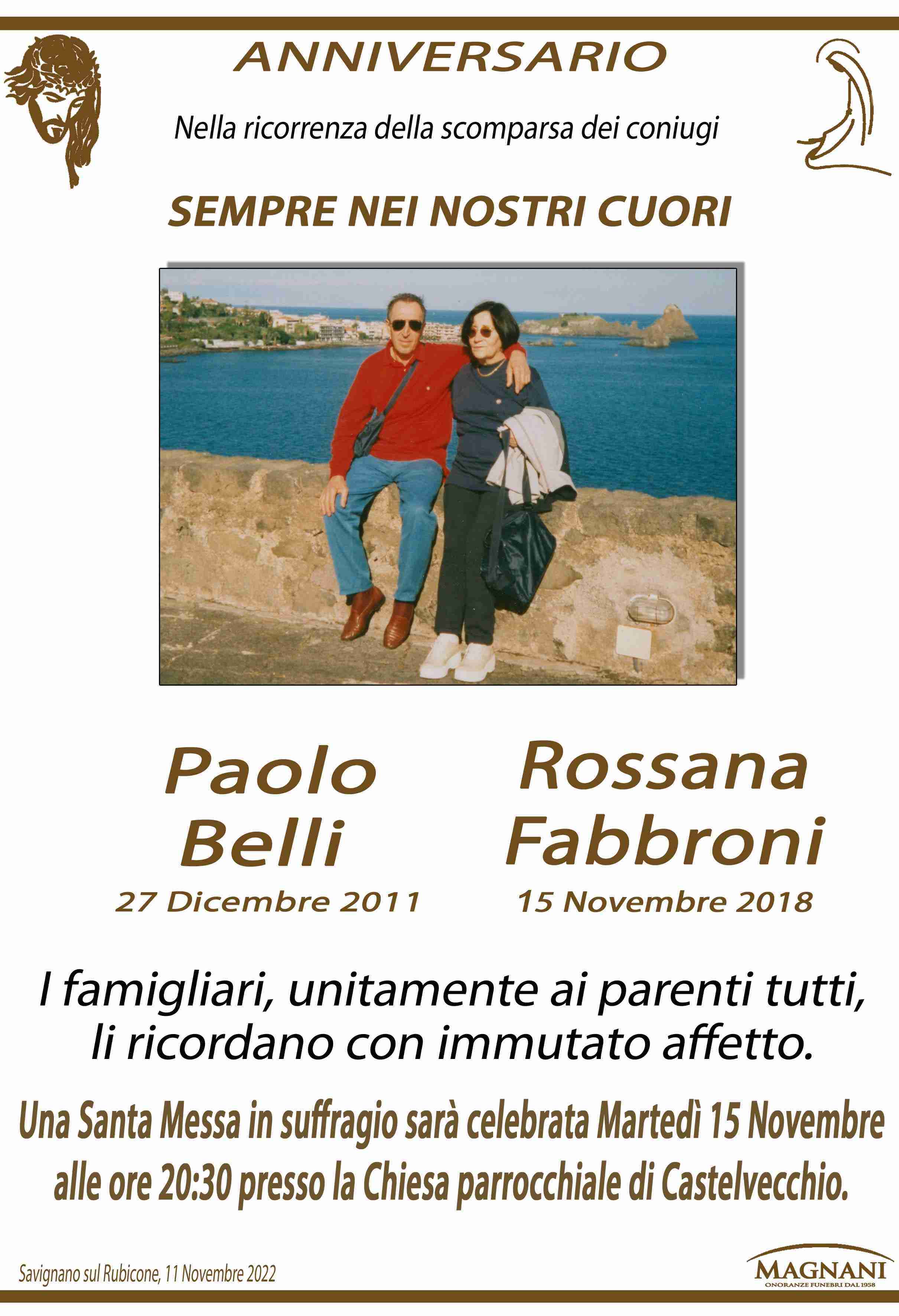 Paolo Belli e Rossana fabbroni