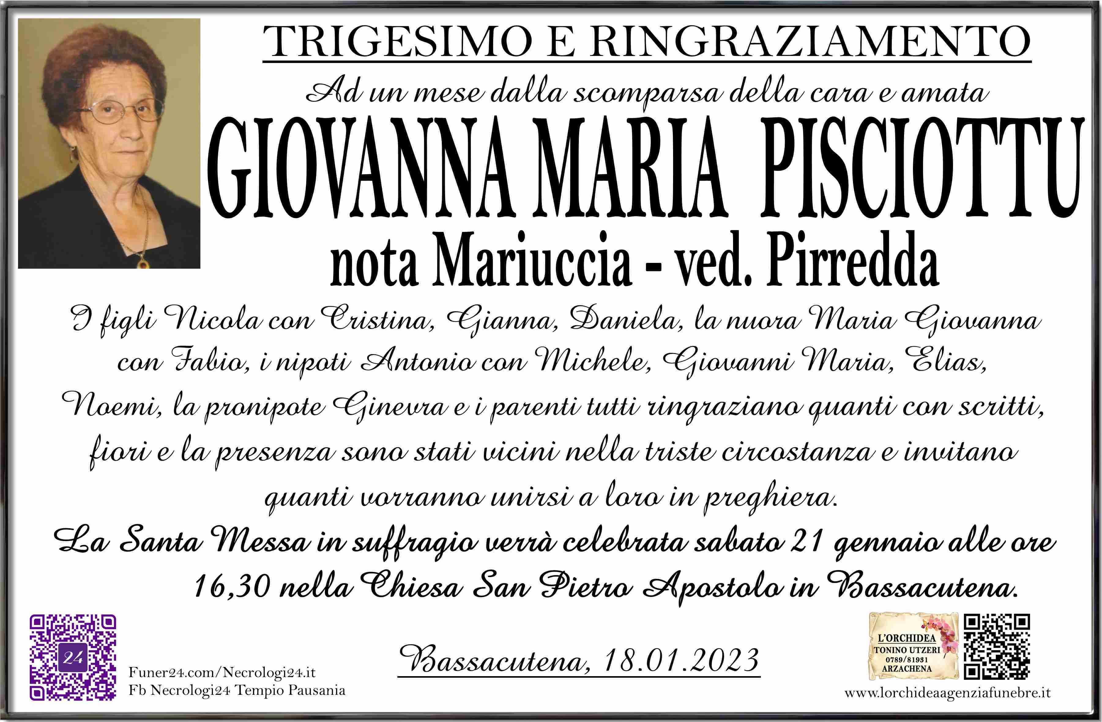 Giovanna Maria Pisciottu