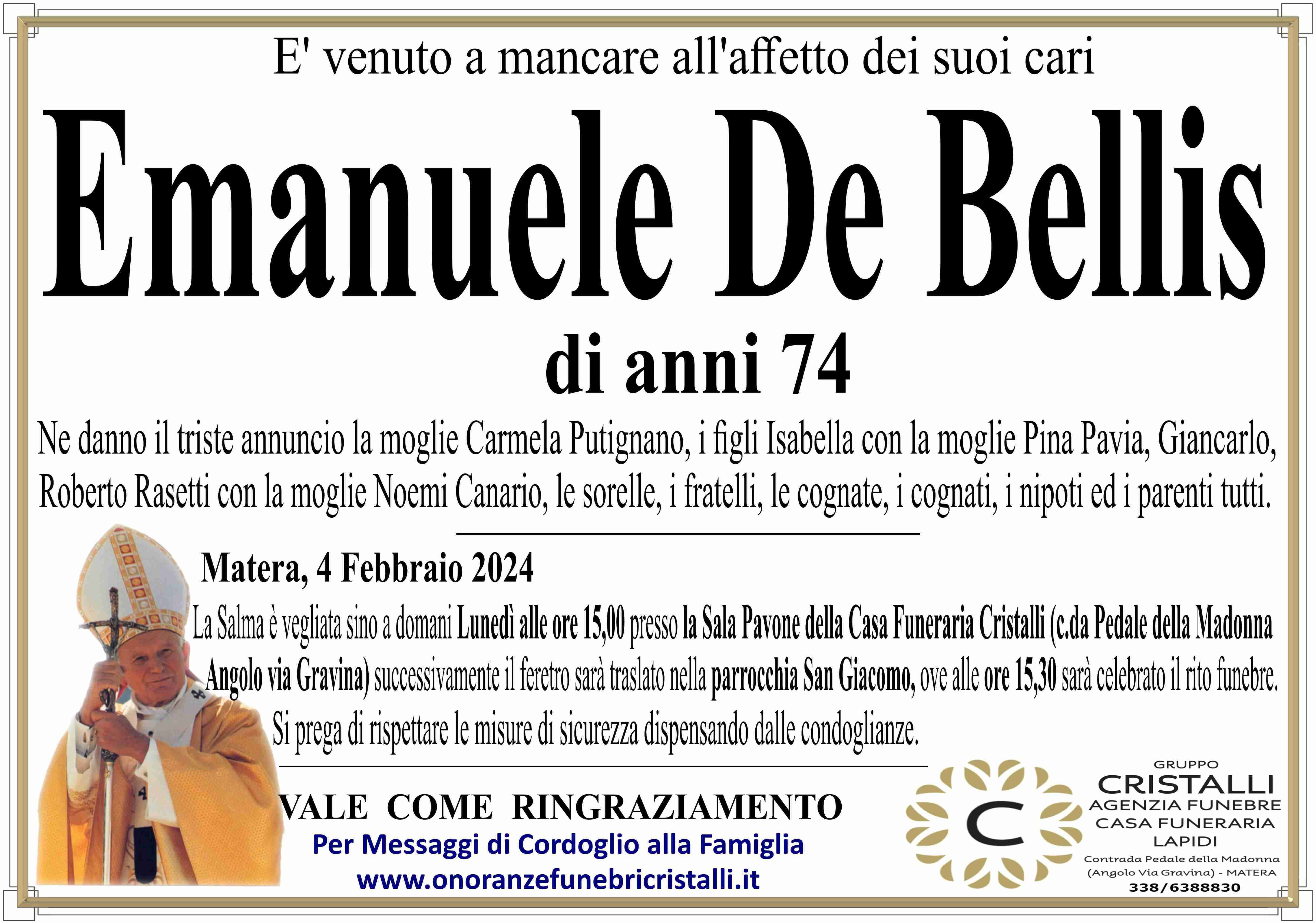 Emanuele De Bellis