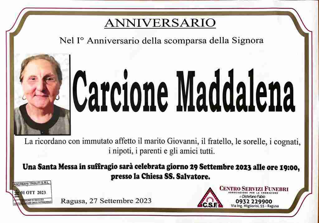 Carcione Maddalena