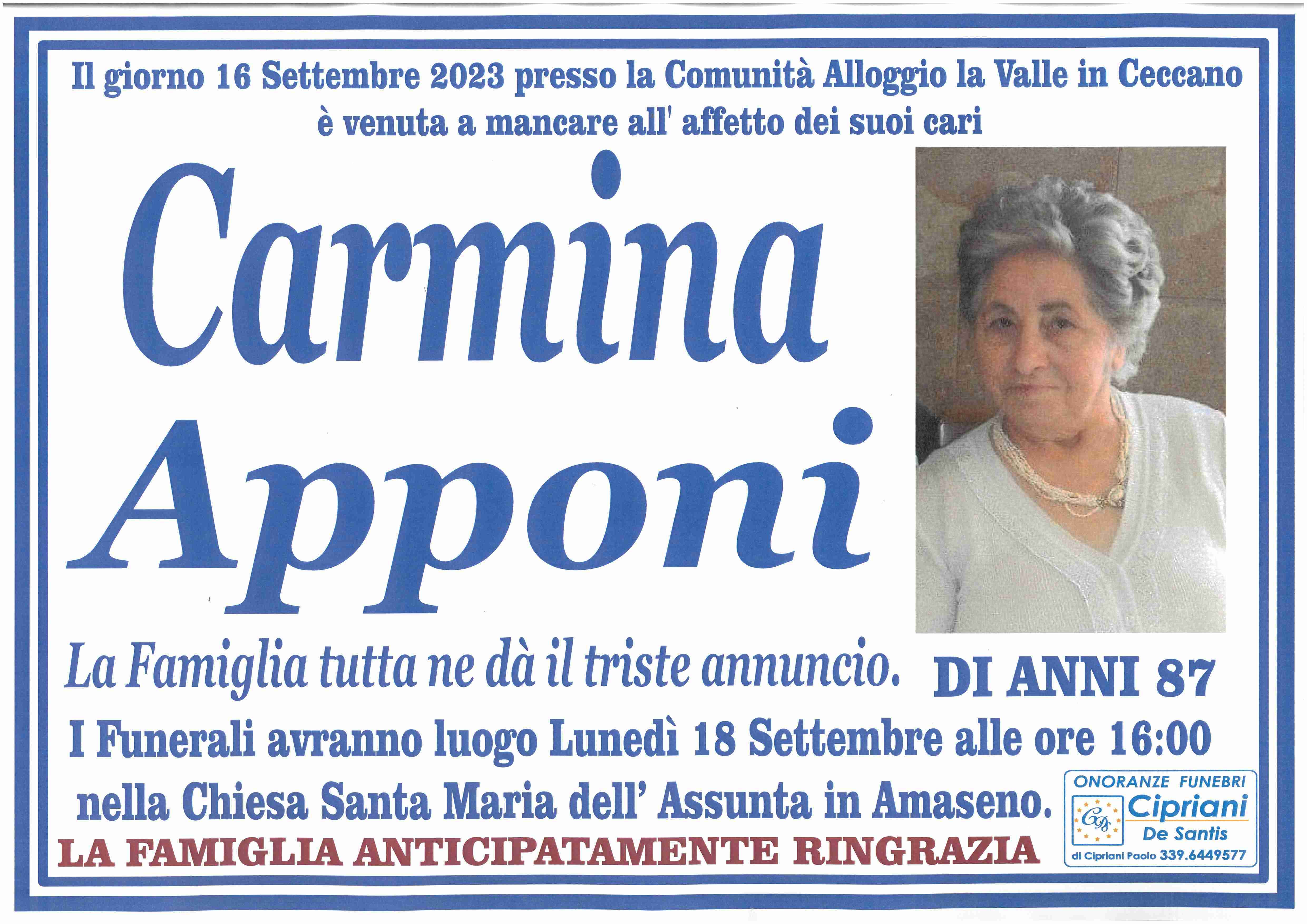 Carmina Apponi