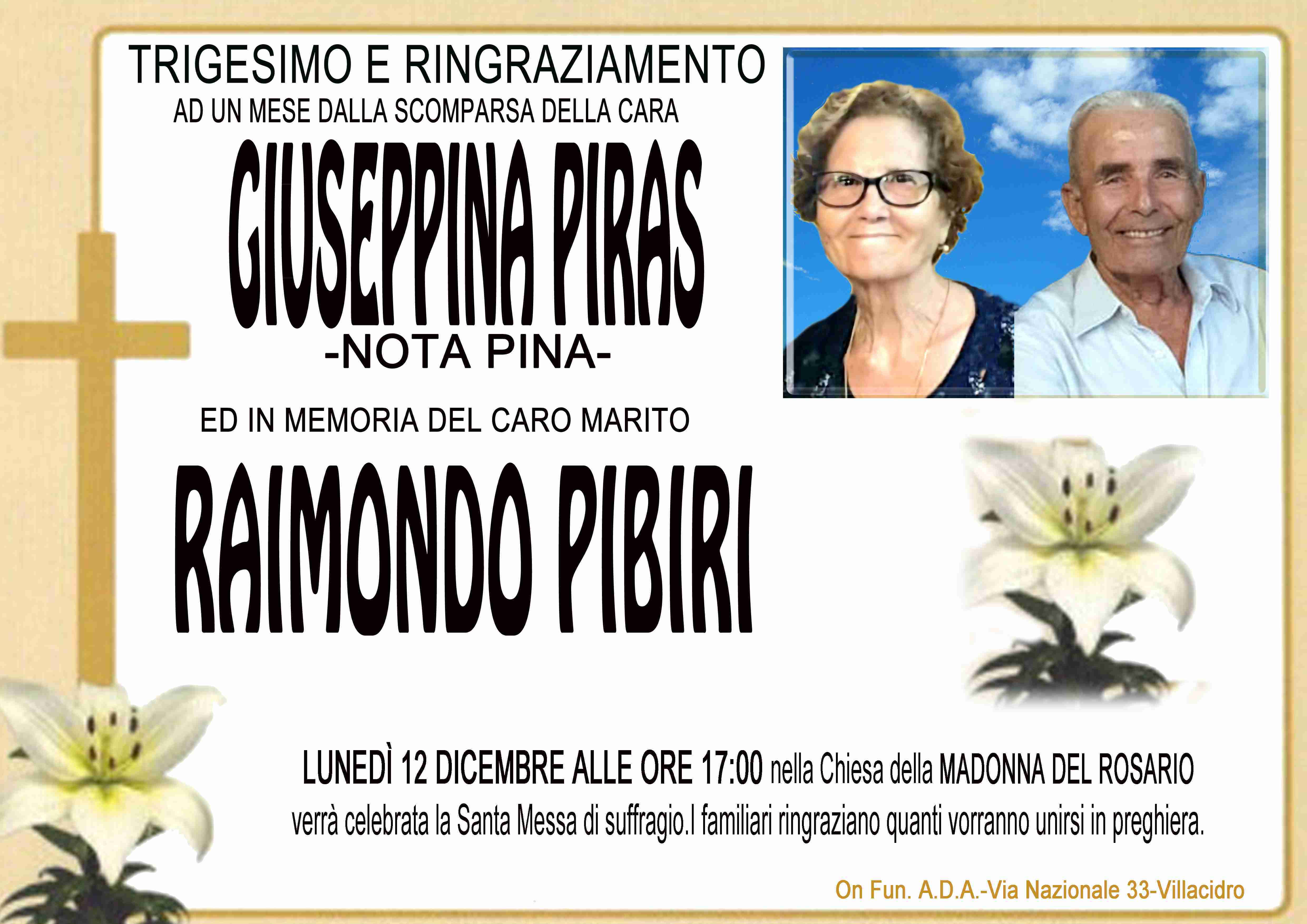 Giuseppina Piras e Raimondo Pibiri