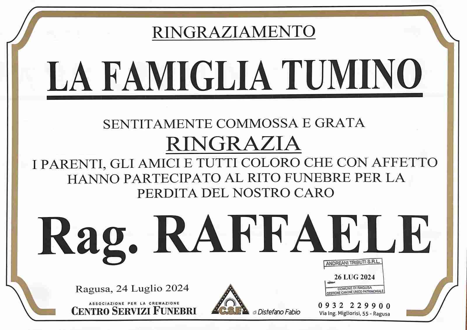 Rag. Raffaele Tumino